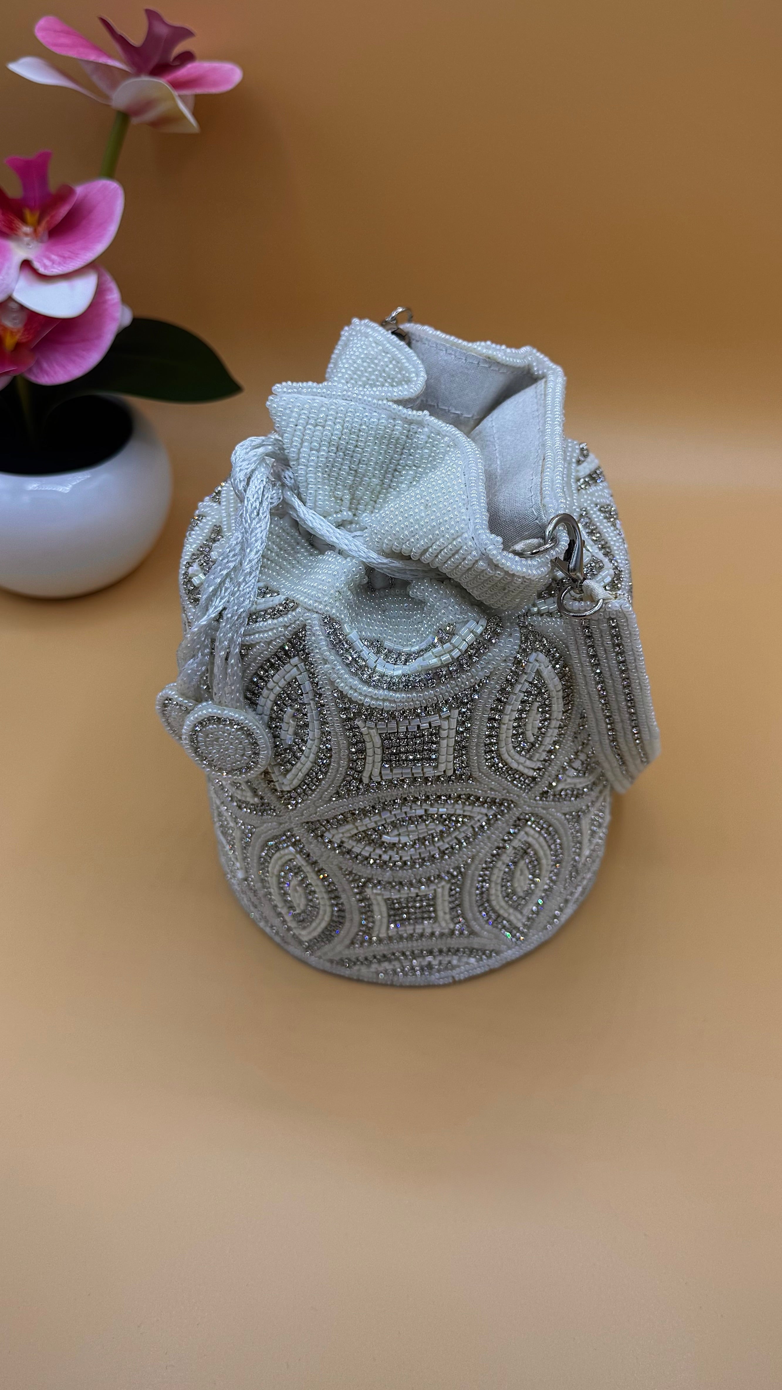 Nirav Bag – Silver White