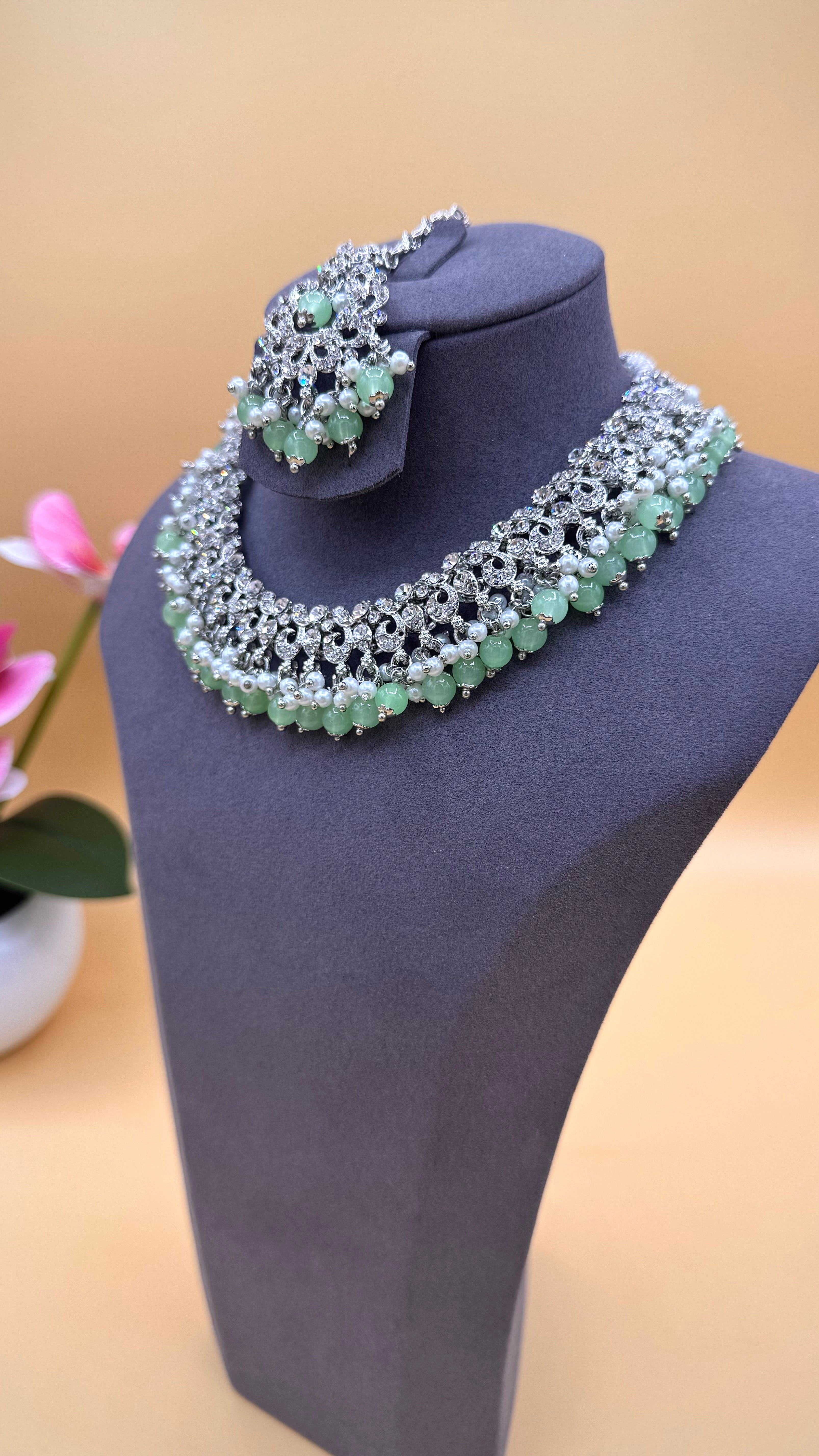 Fresh Mint Radiance Necklace Set