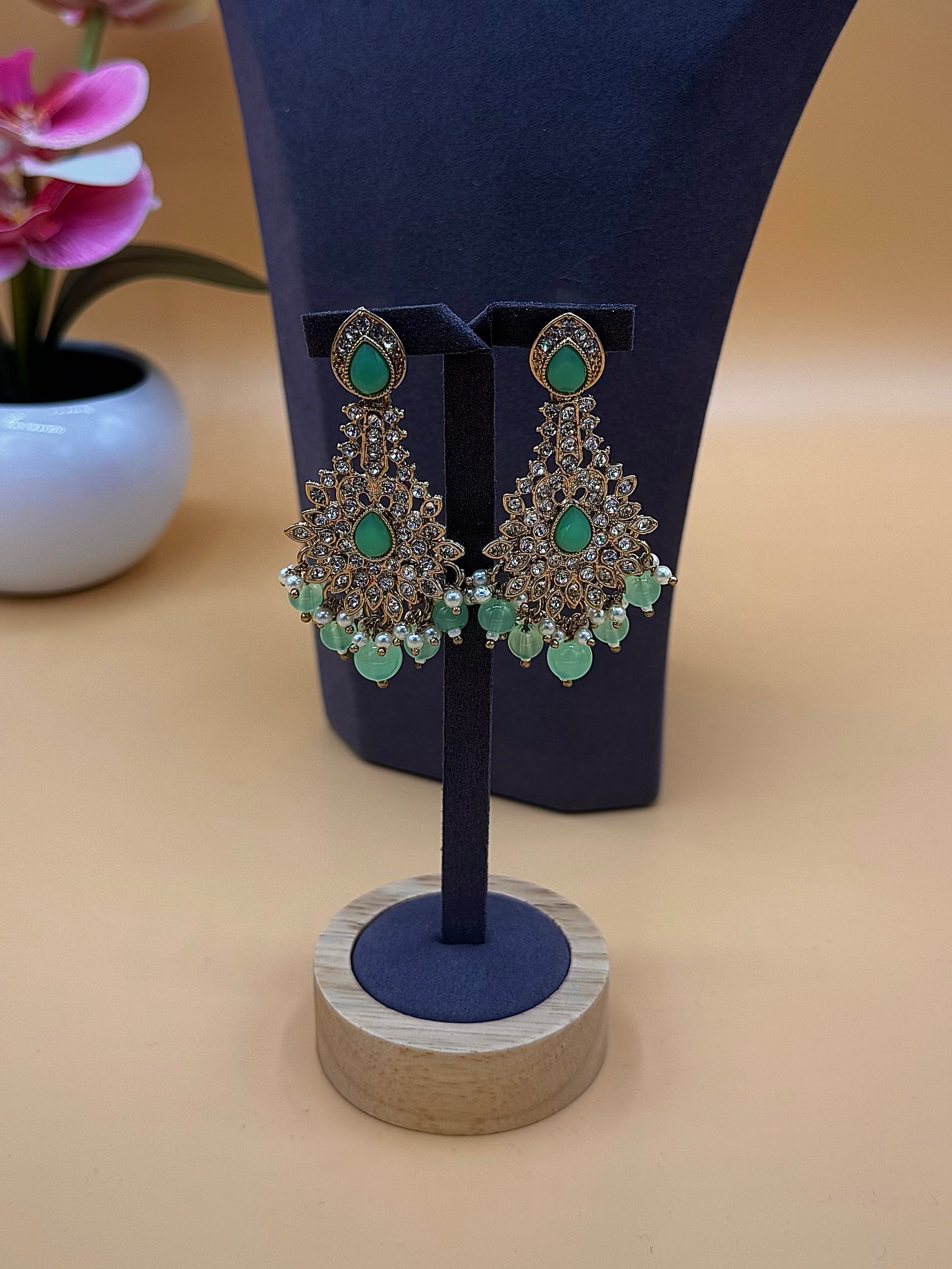 Aisha Necklace Set – Sea Green