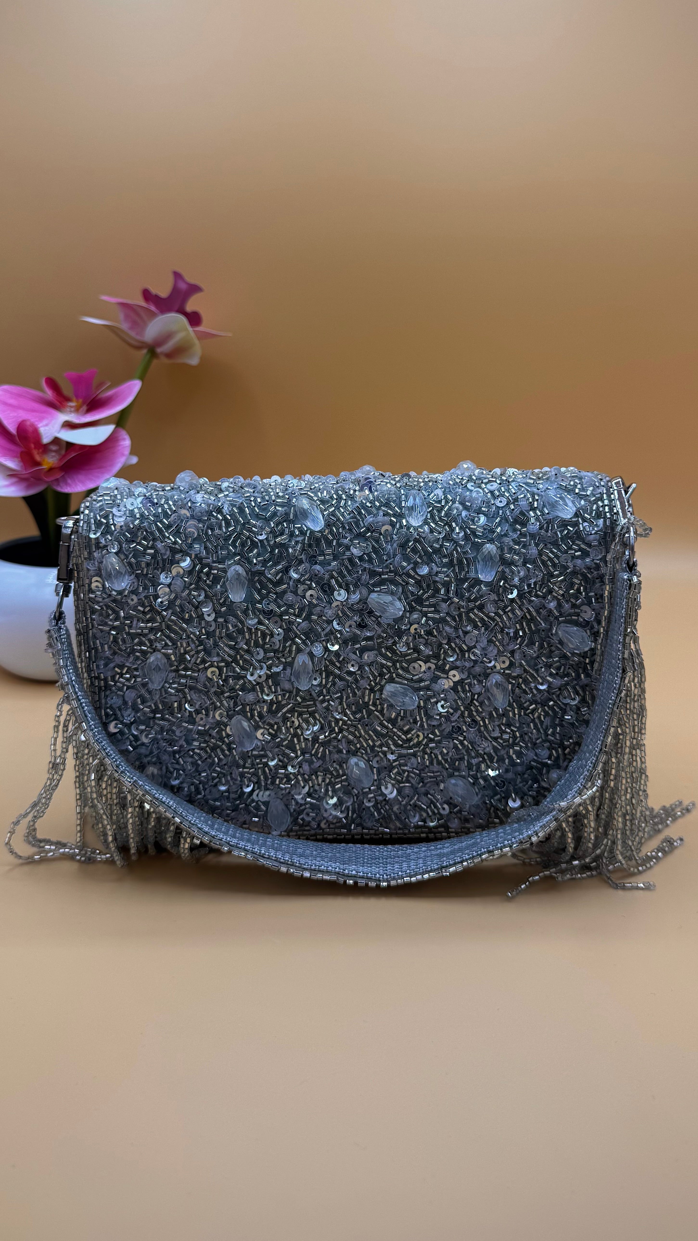Mehfil Bag – Grey Silver