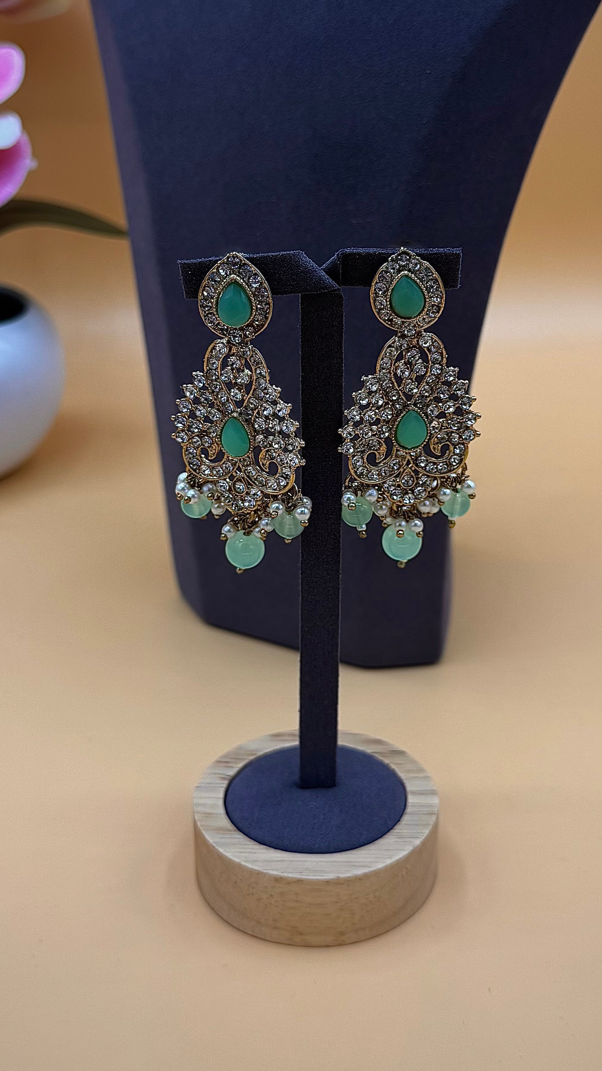 Elina Necklace Set – mint