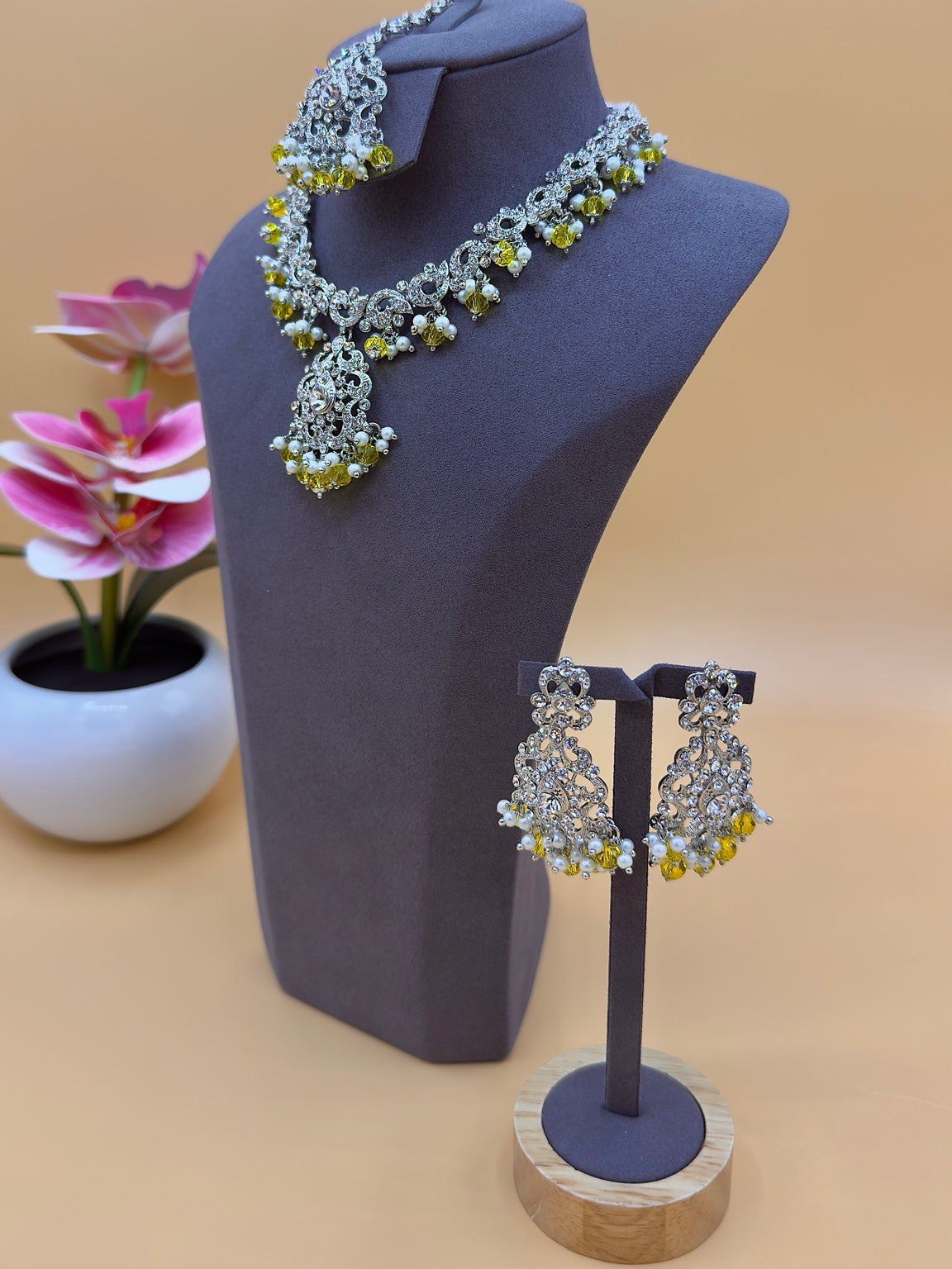 Radiance kettingset – Geel