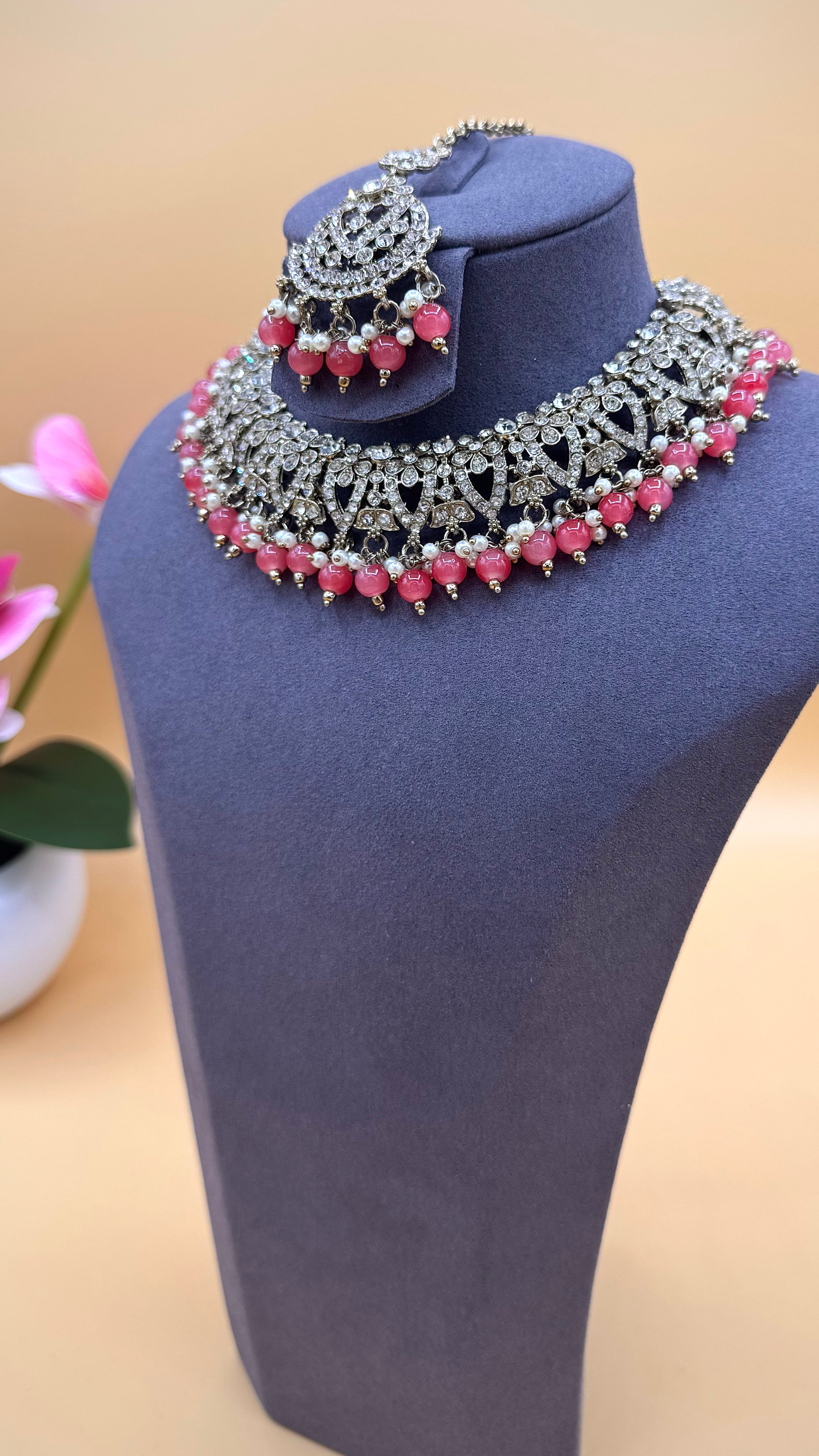 Soft Pink Royale Necklace Set