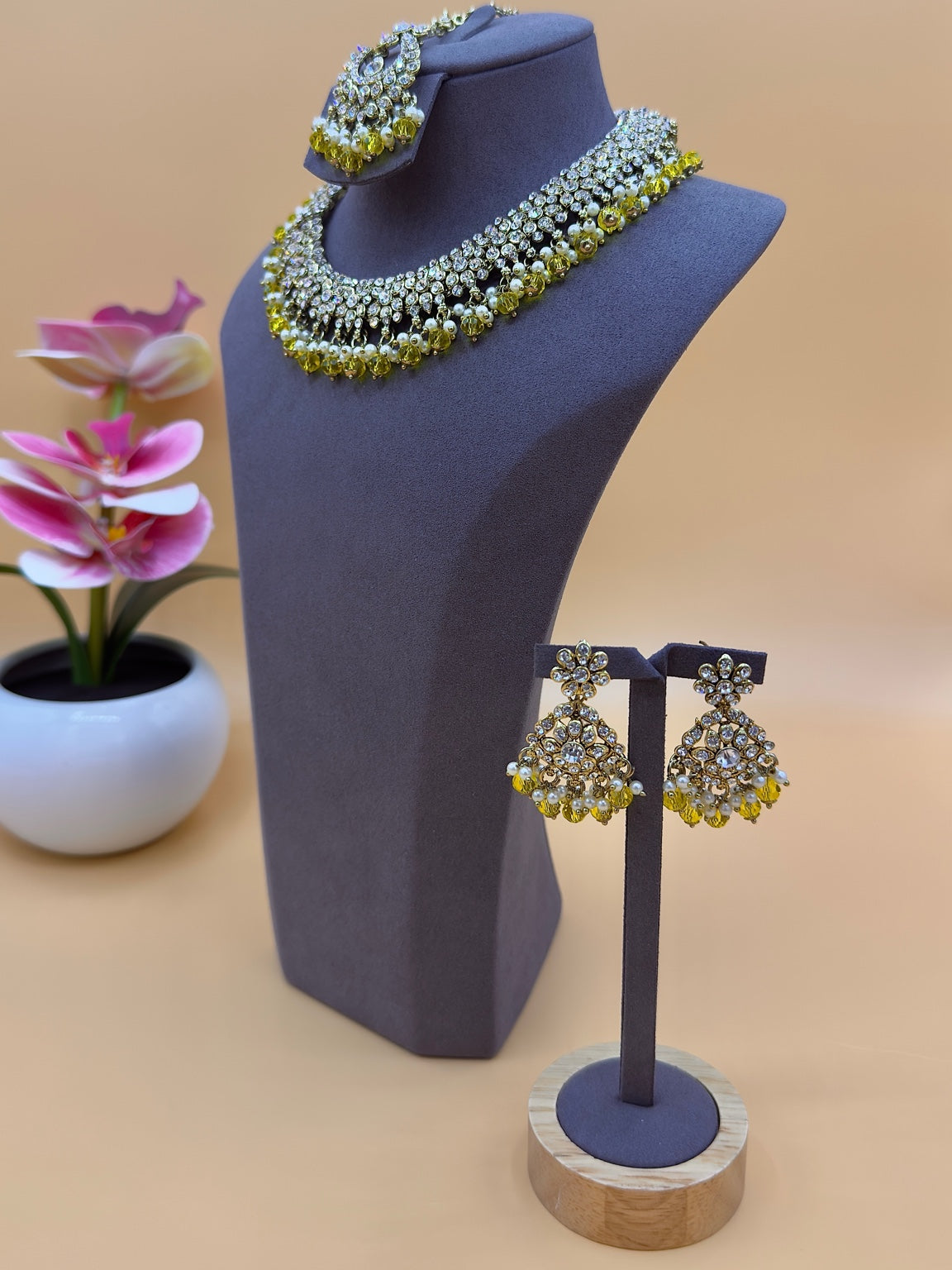 Glow kettingset – Geel