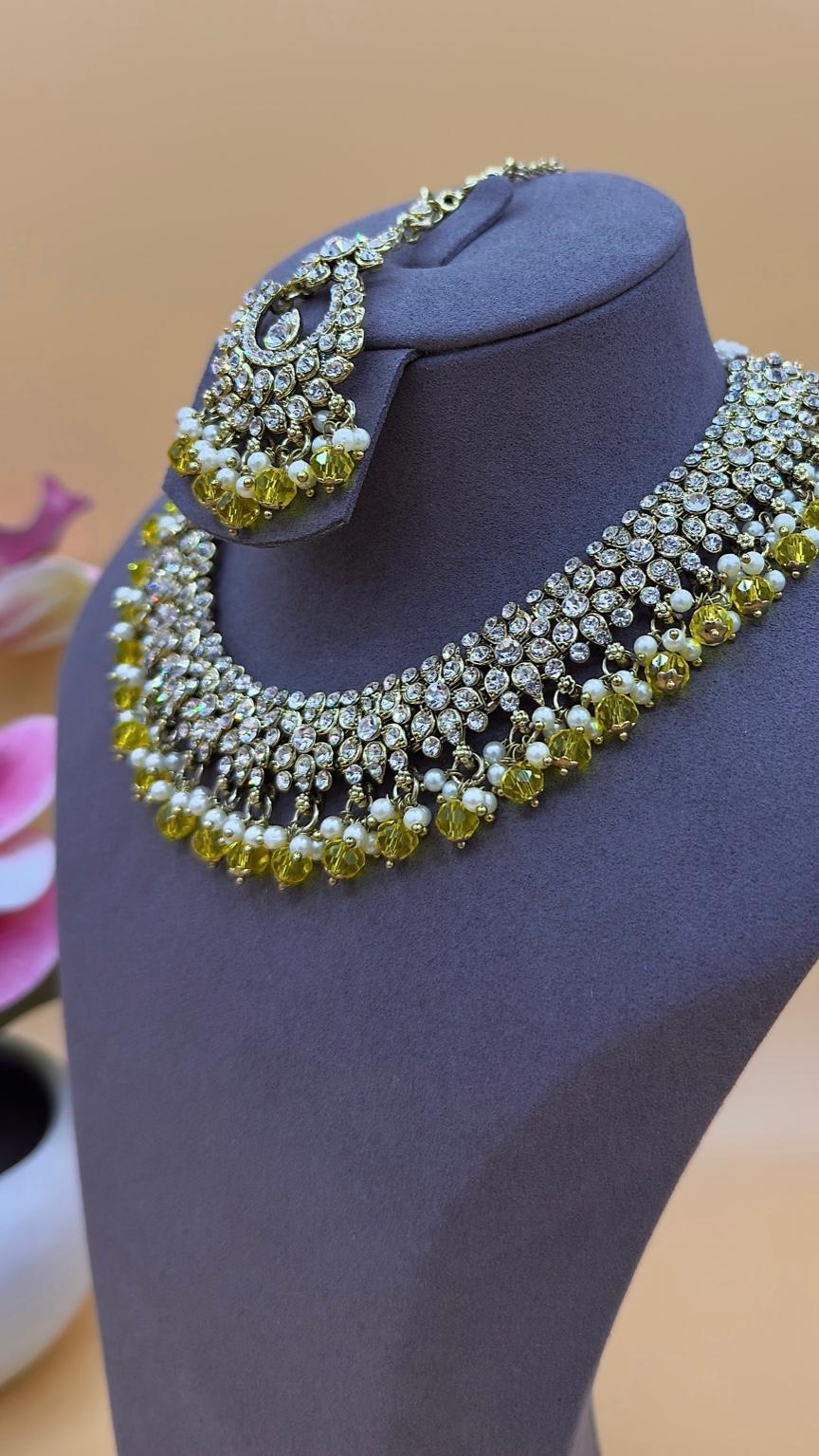 Glow Necklace Set –Yellow