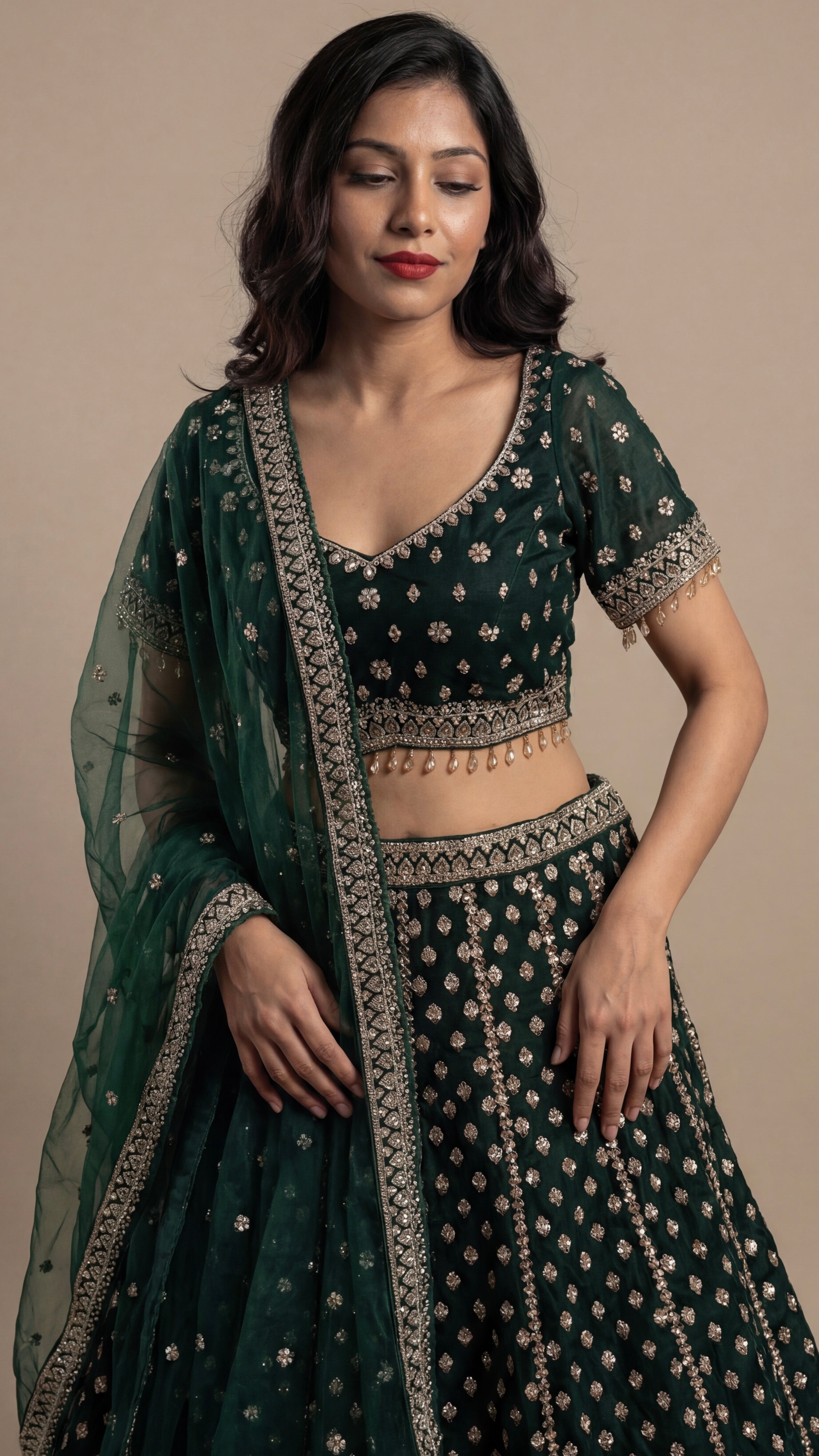Emerald Noor Lehenga Set
