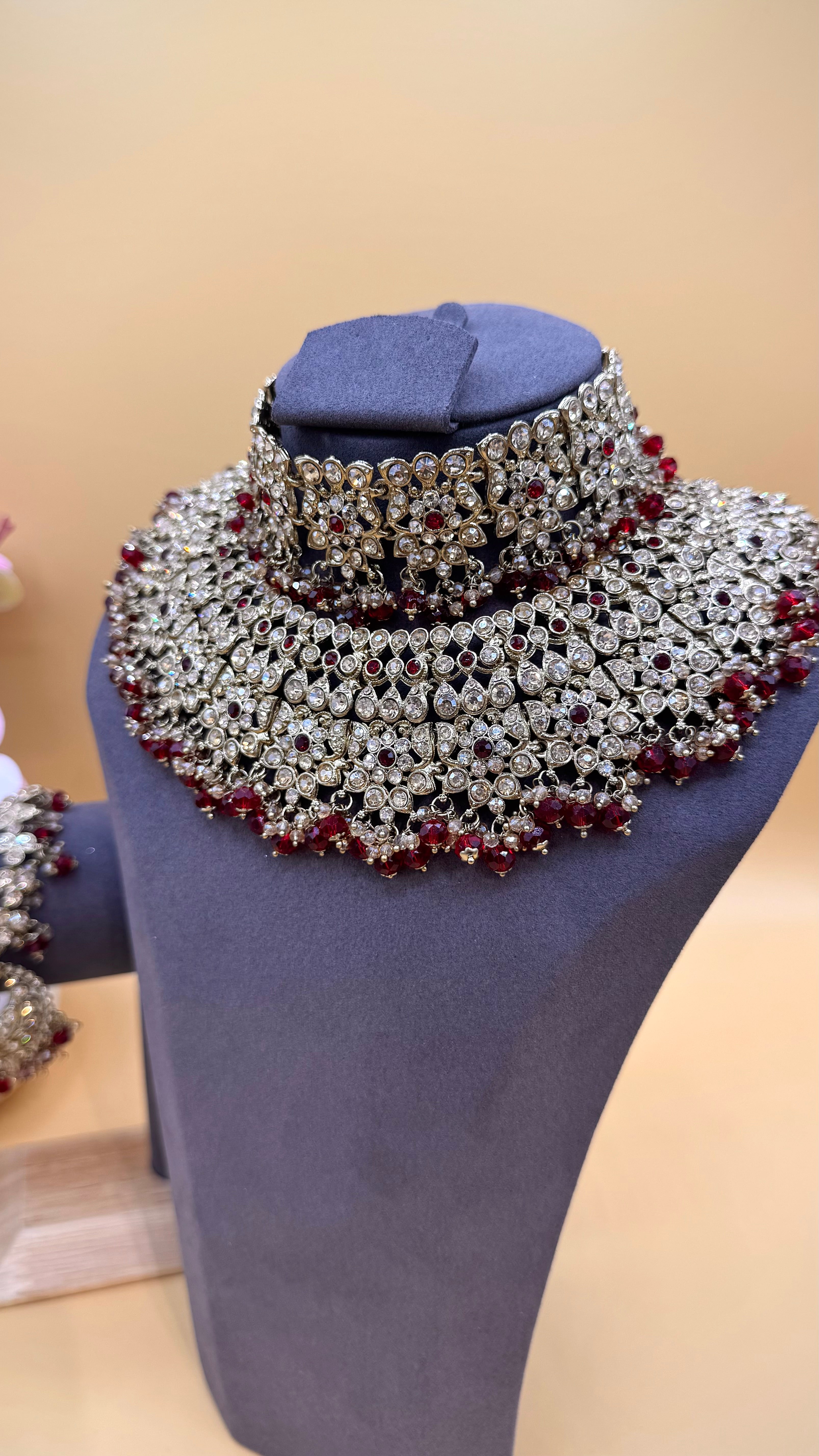 Ruby Shehzadi Necklace Set