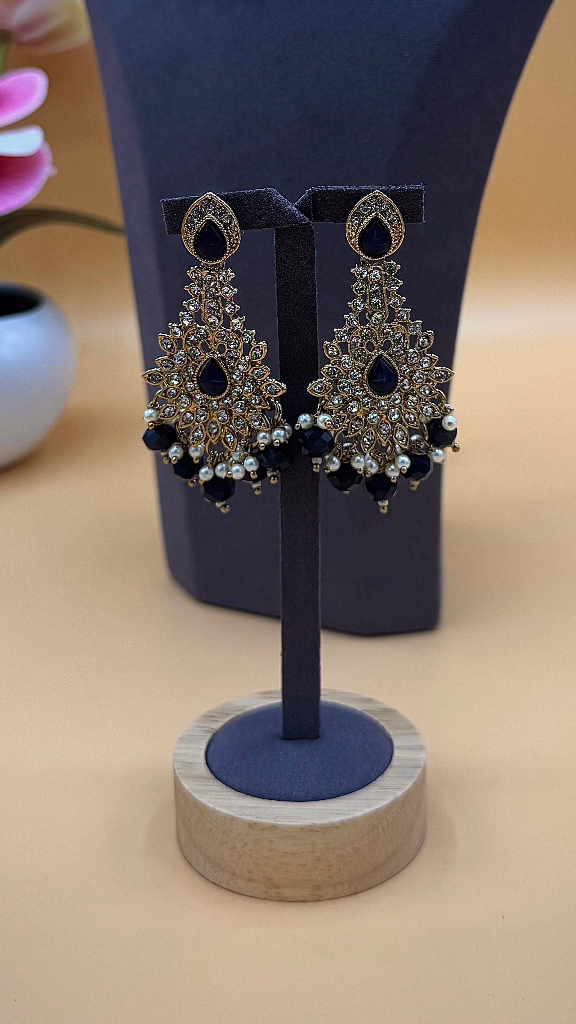 Meher Necklace Set – Midnight Blue