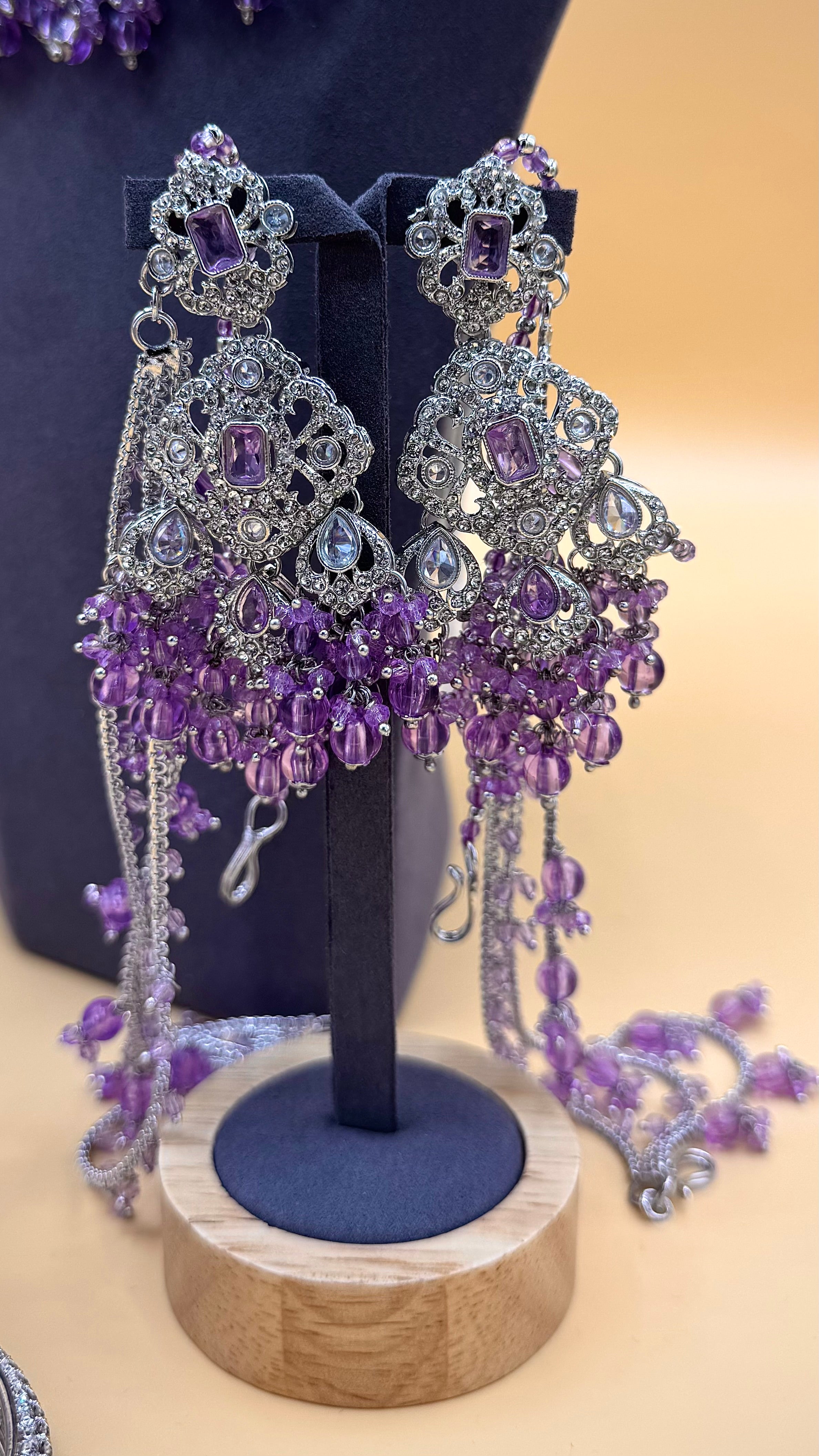 Amethyst Royale Bridal Choker Set