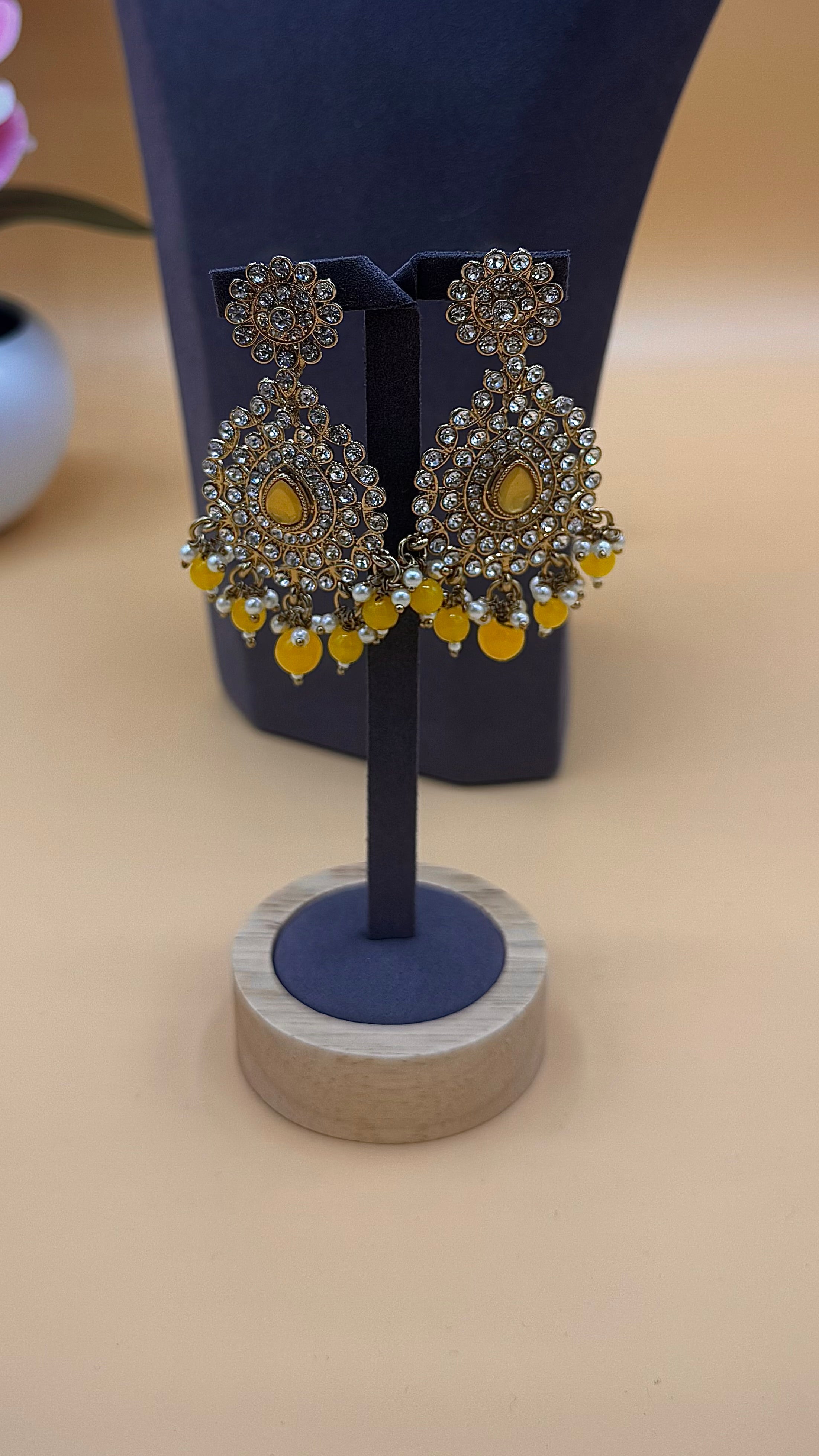 Sana Necklace Set – Mustard Yellow