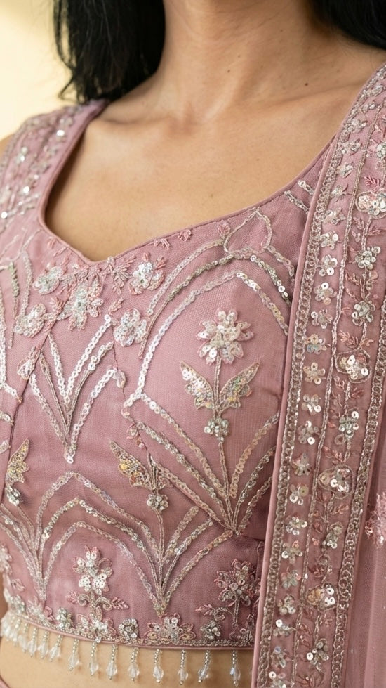 Rose Amira Lehenga Set