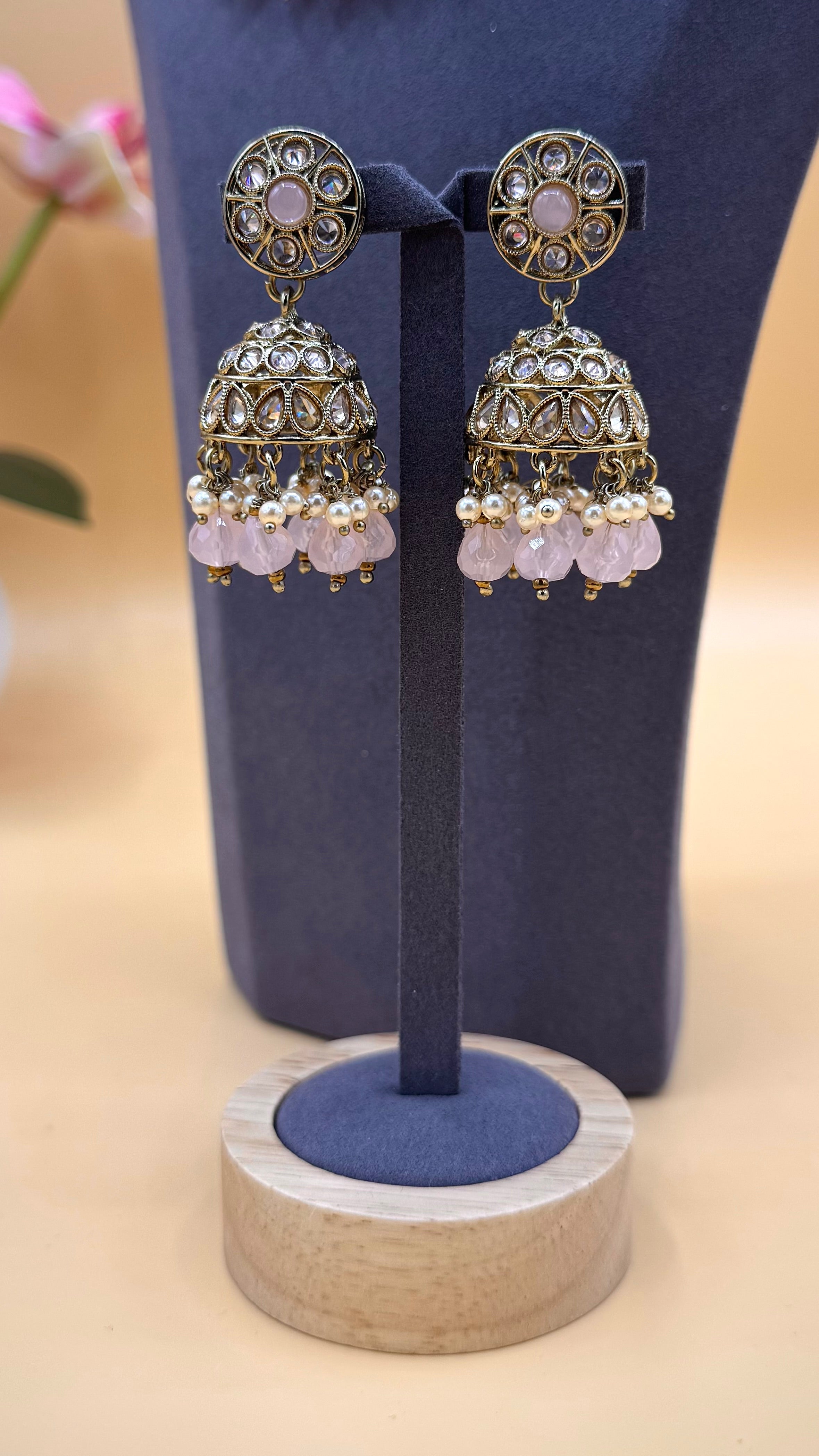 Amethyst Pearl Necklace Set