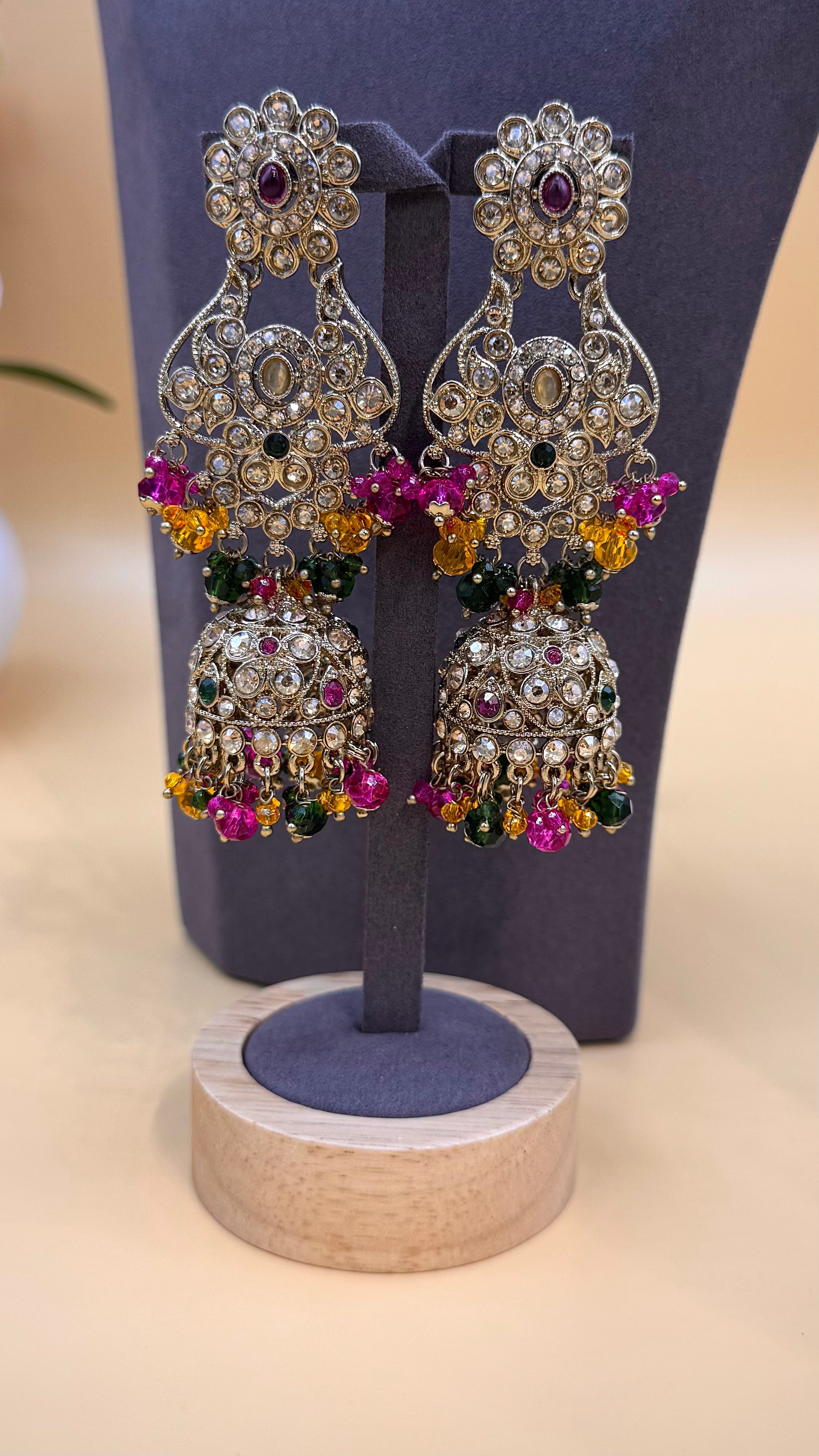 Multicolor Jewel Necklace Set