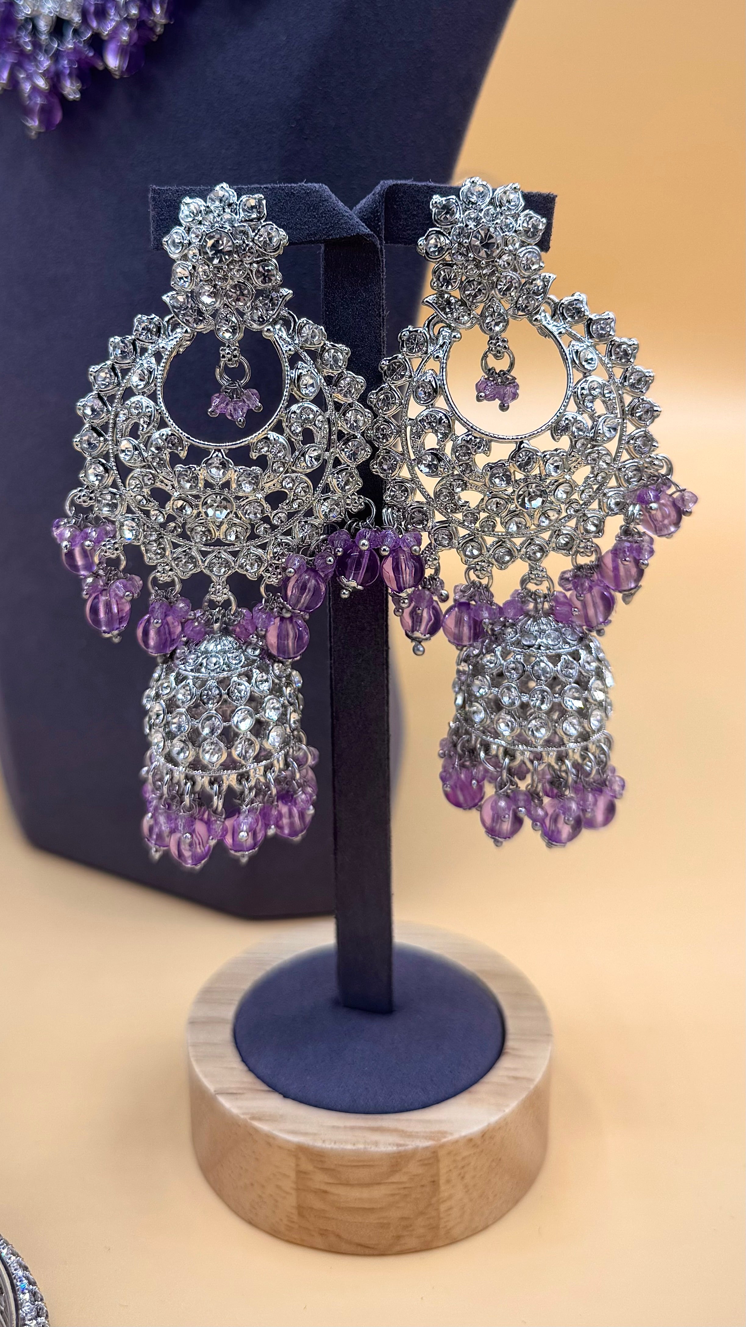 Imperial Amethyst Bridal Choker Set