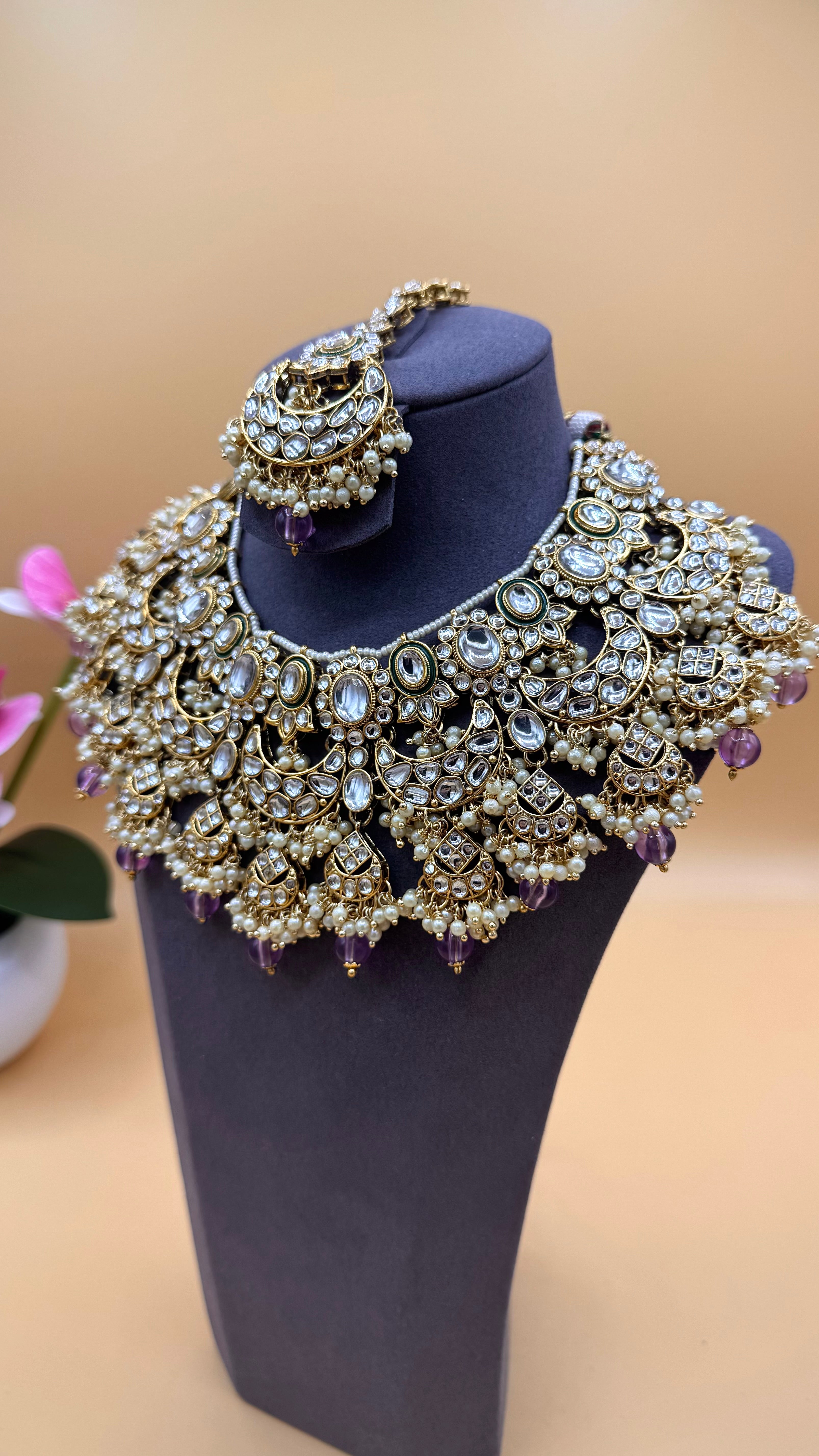 Champagne Gold Necklace Set