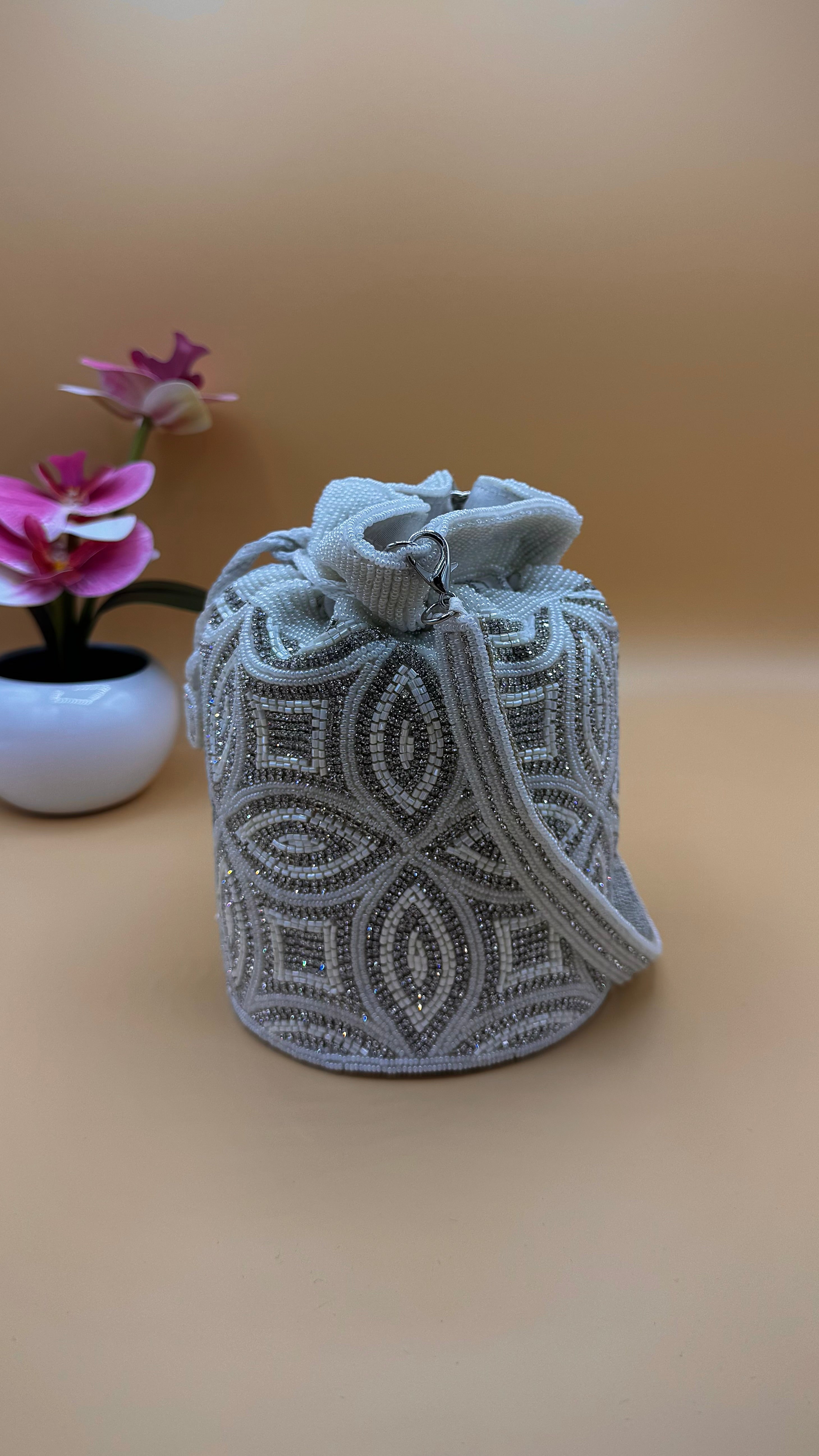 Nirav Bag – Silver White