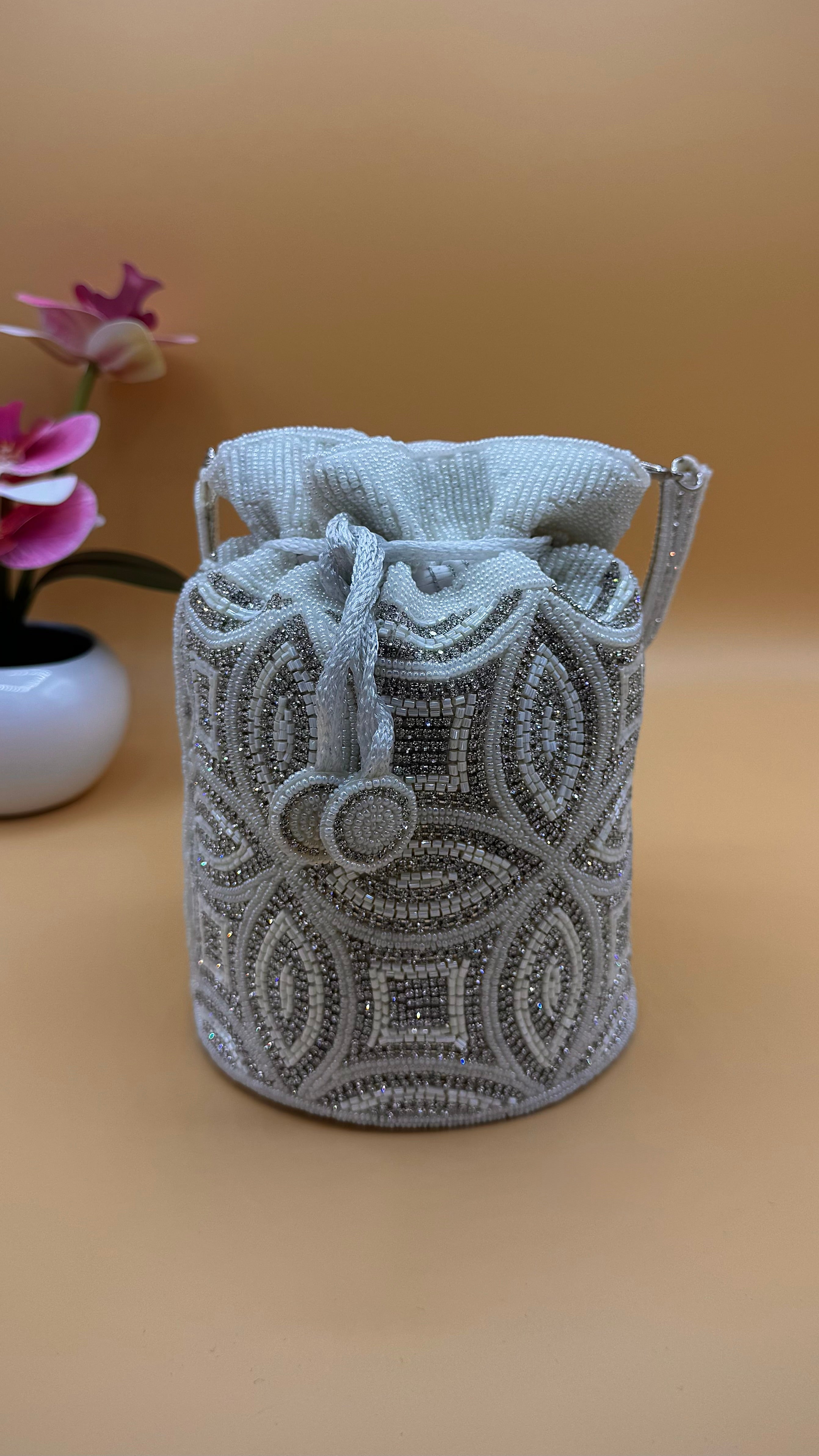 Nirav Bag – Silver White