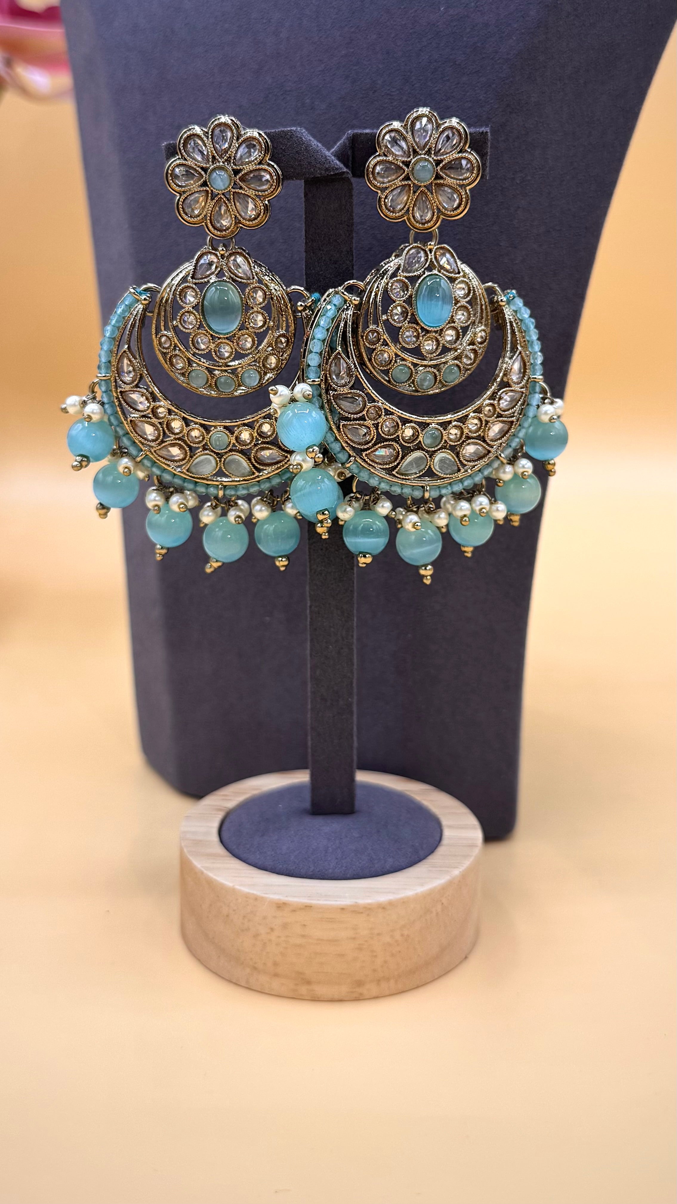 Aqua Noor Bridal Necklace Set