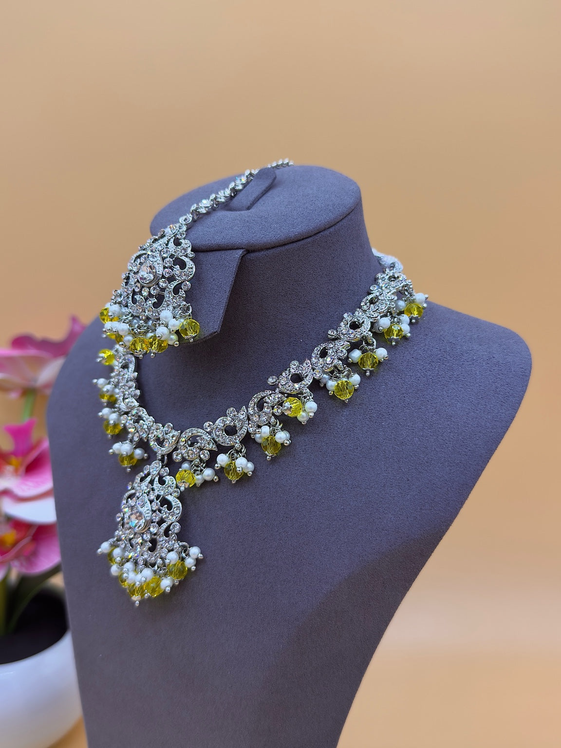 Radiance kettingset – Geel