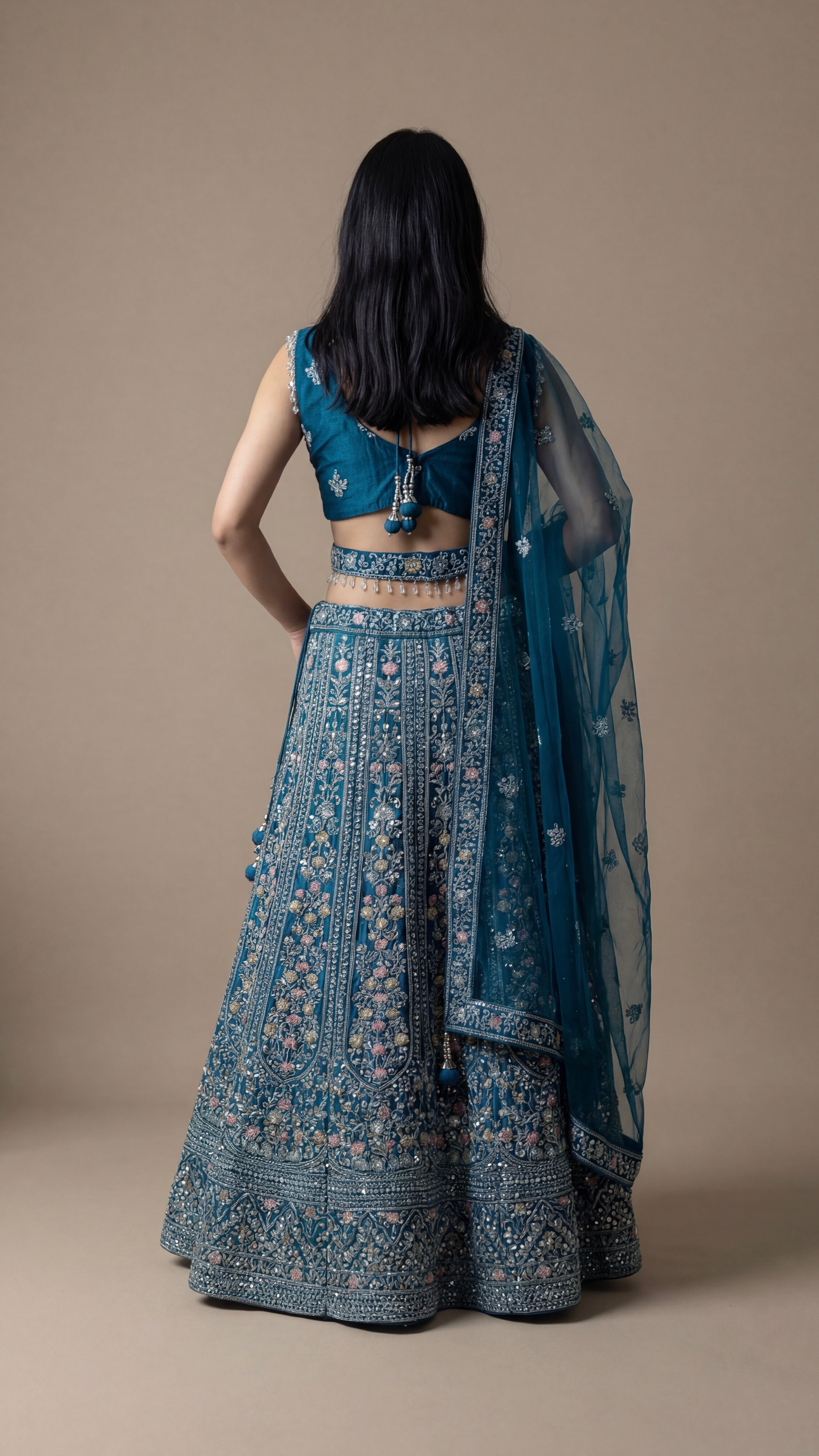 Teal Noorika Lehenga Set
