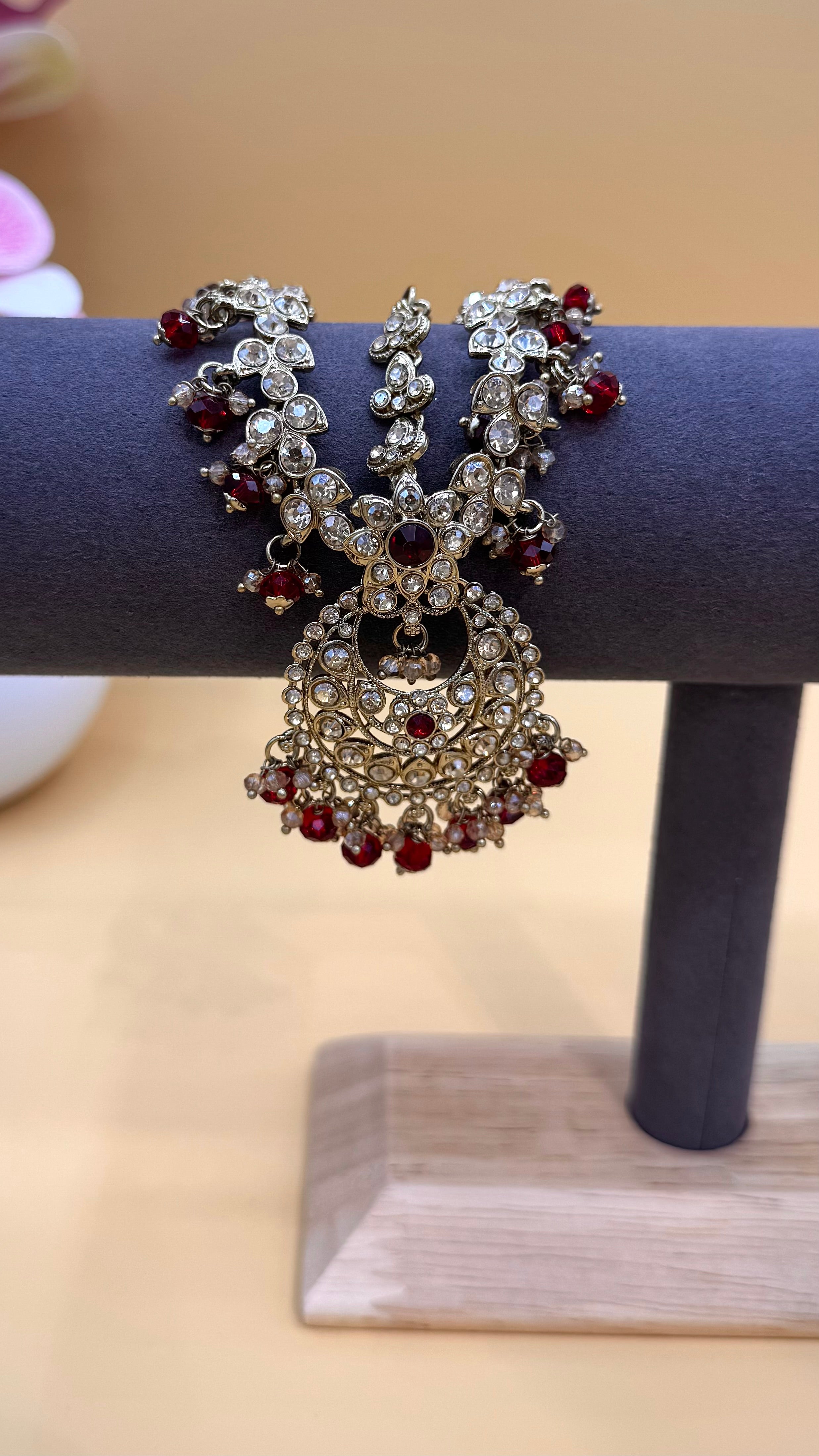 Ruby Shehzadi Necklace Set