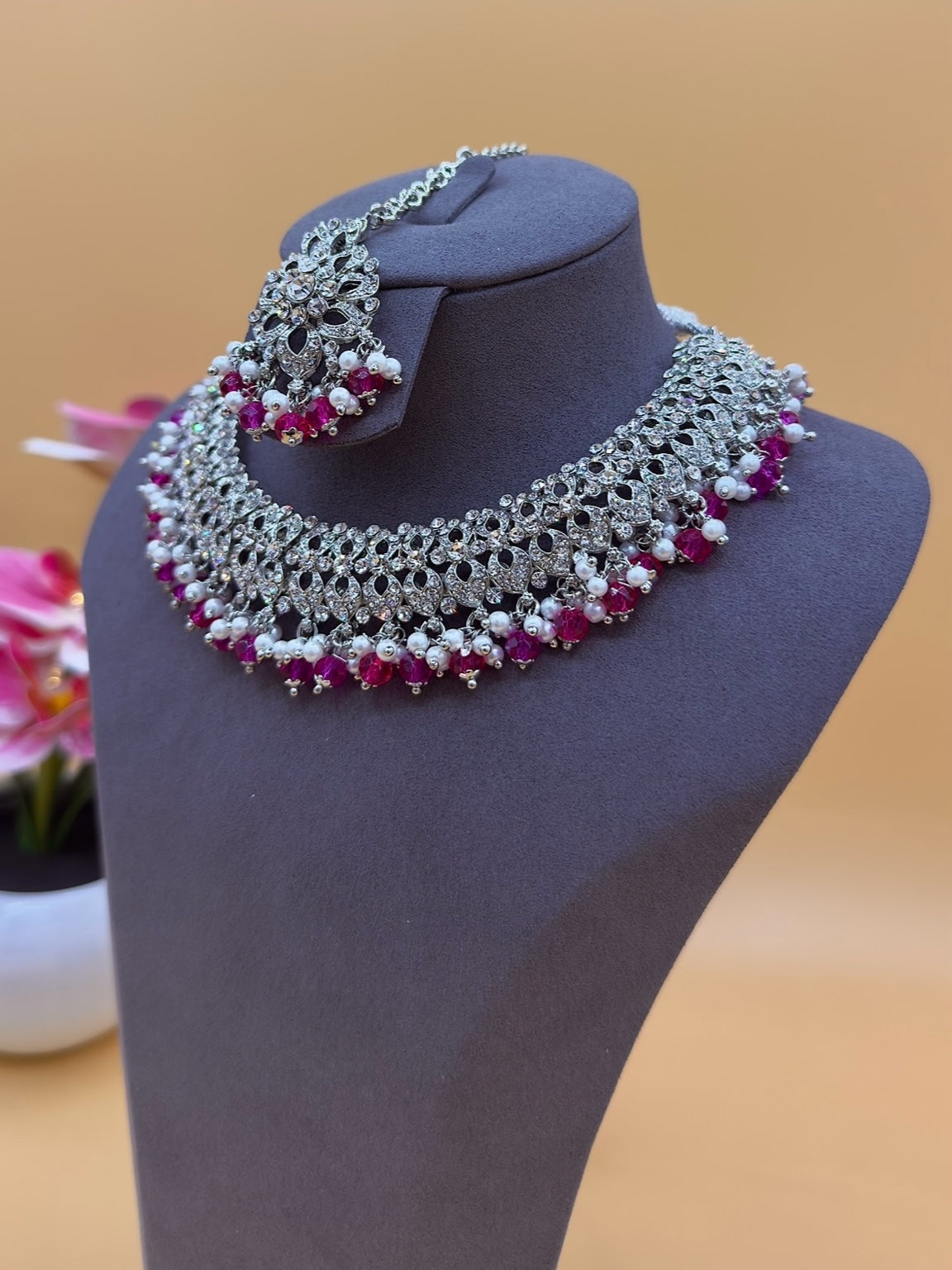 Passie kettingset – Robijn