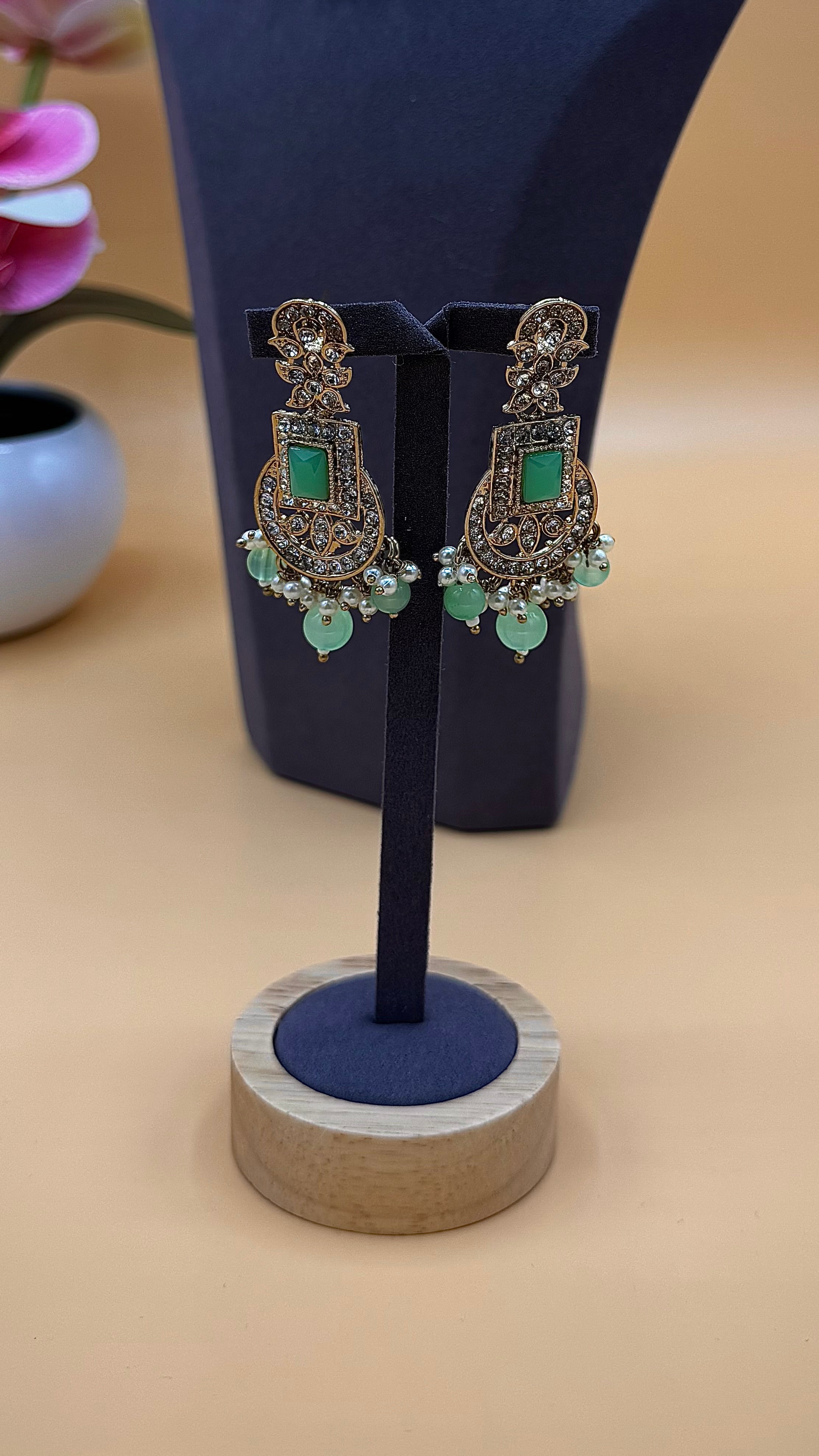 Rimsha Necklace Set – Mint Green