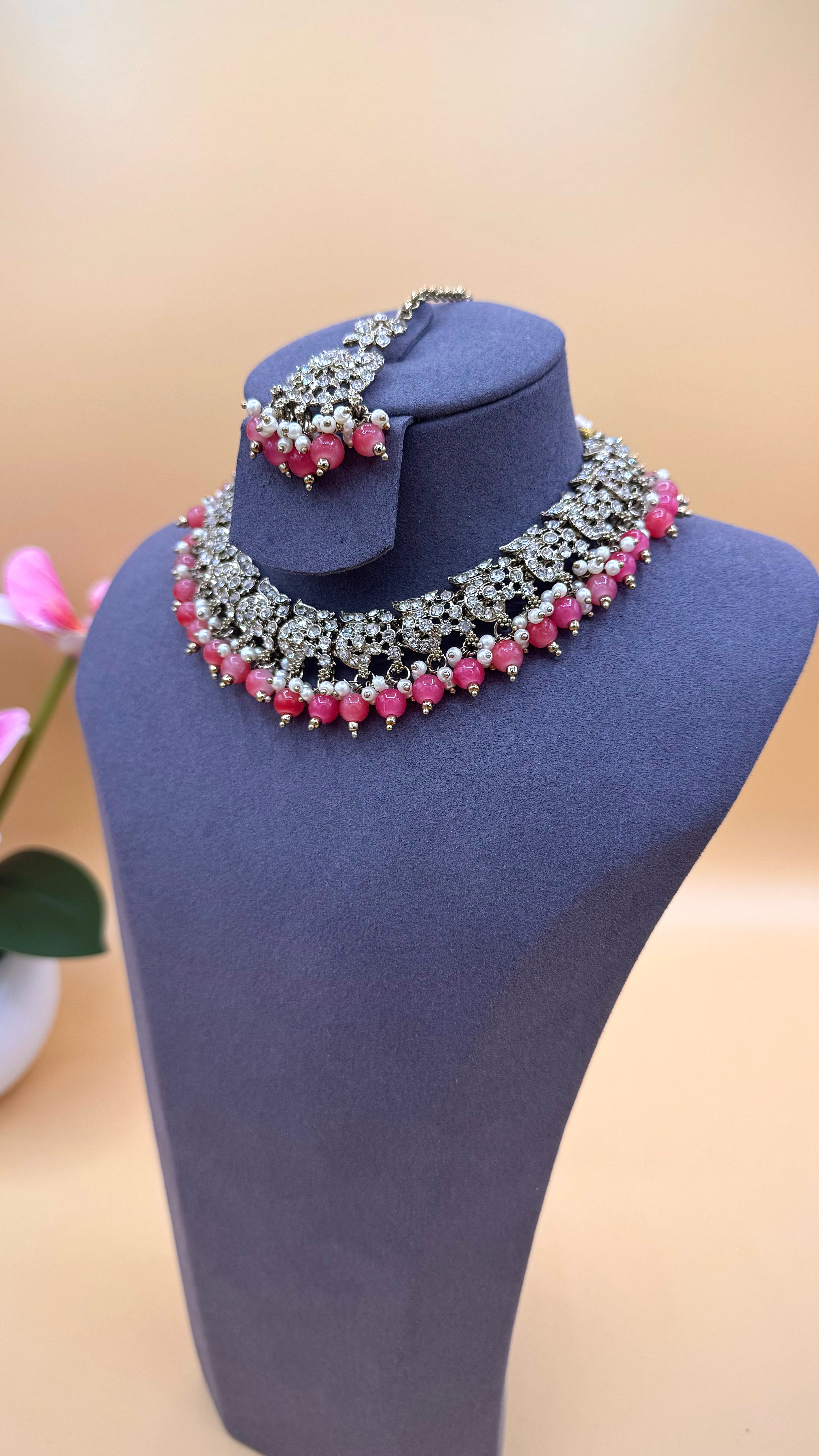 Blush Pearl Grace Necklace Set