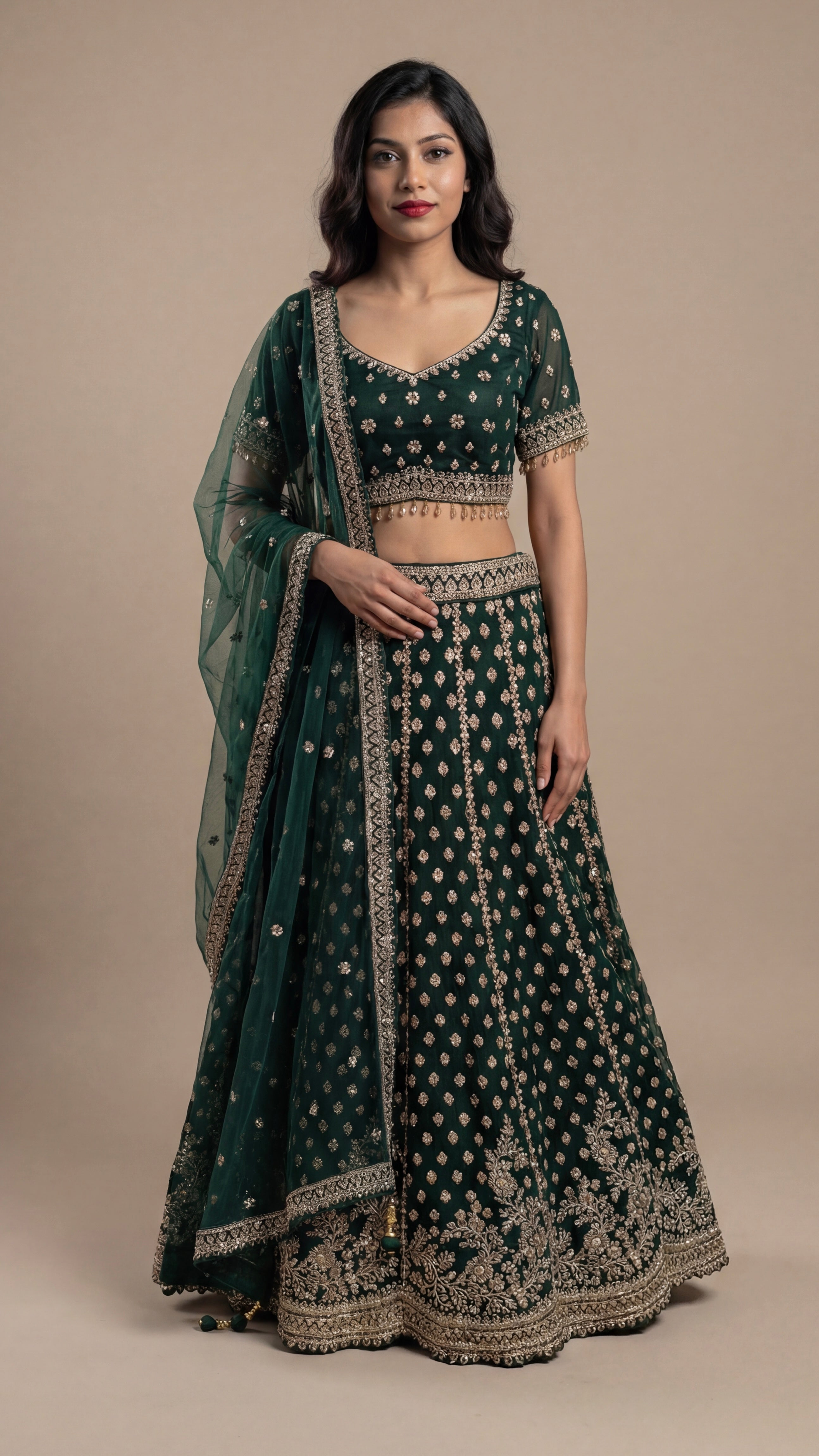 Emerald Noor Lehenga Set