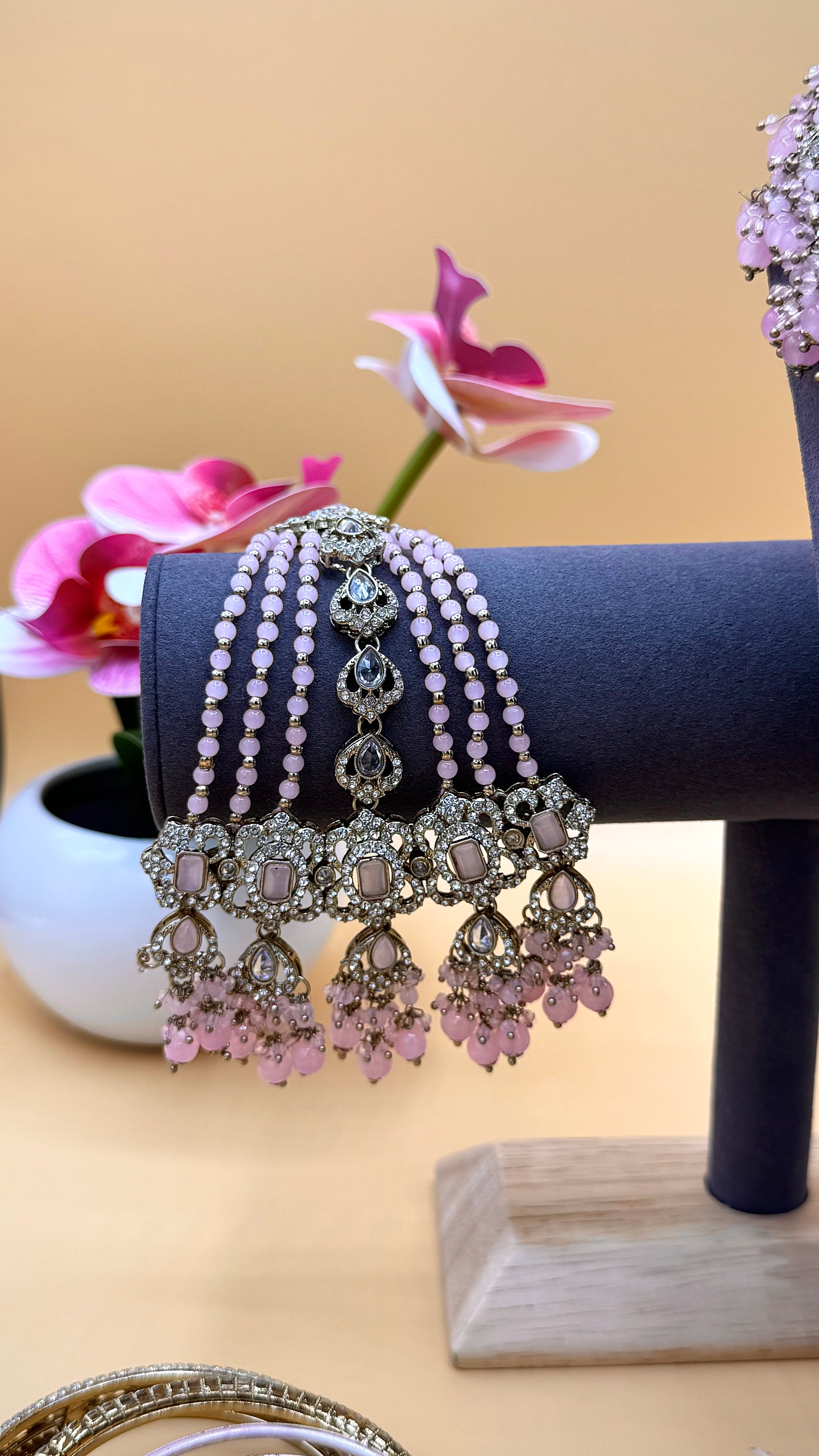 Blush Radiance Bridal Choker Set