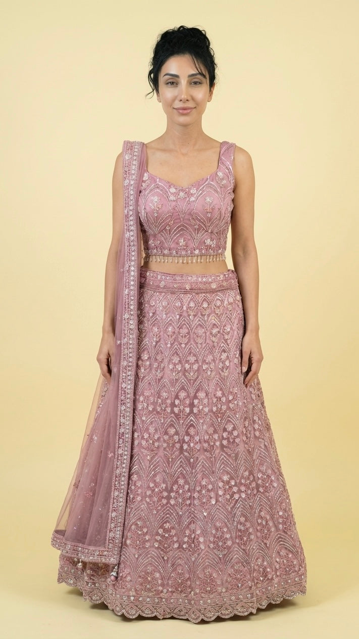 Rose Amira Lehenga Set