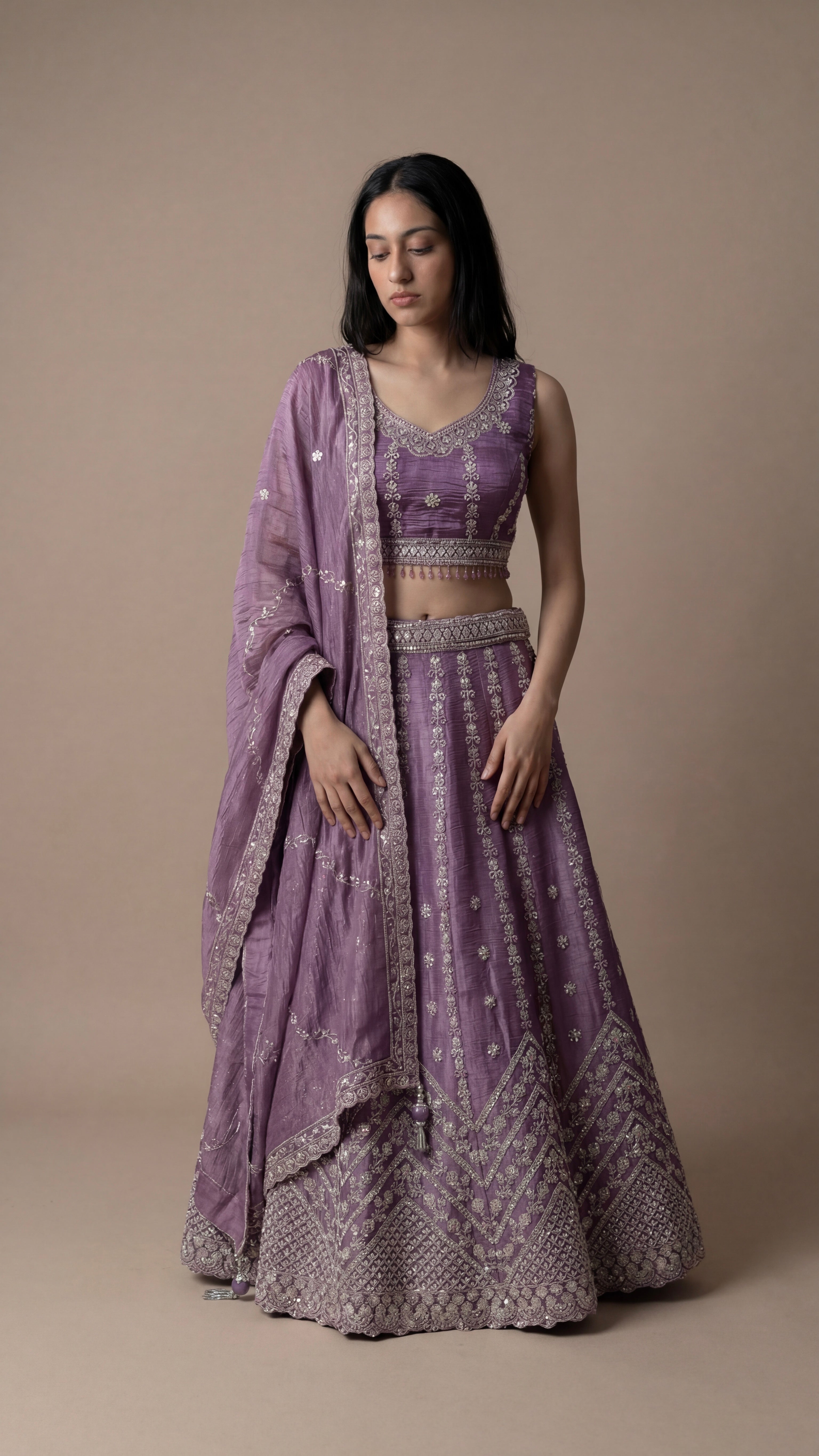 Mauve Elegance Lehenga Set