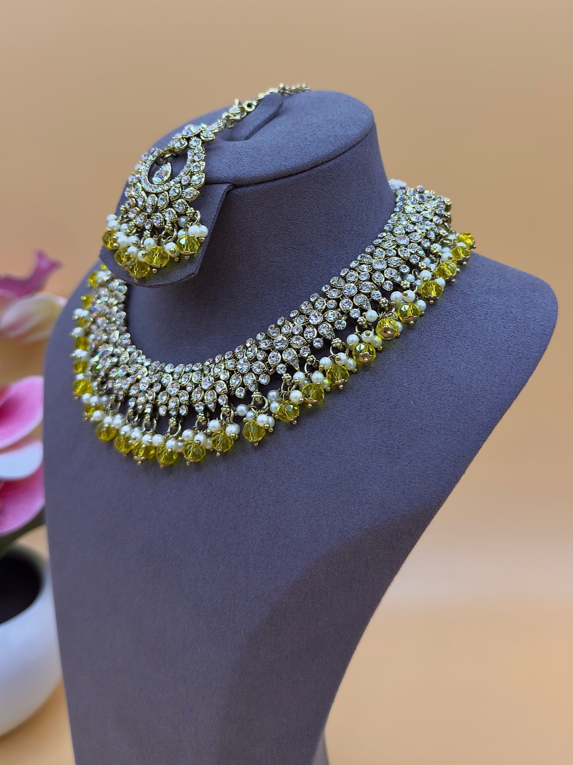 Glow kettingset – Geel