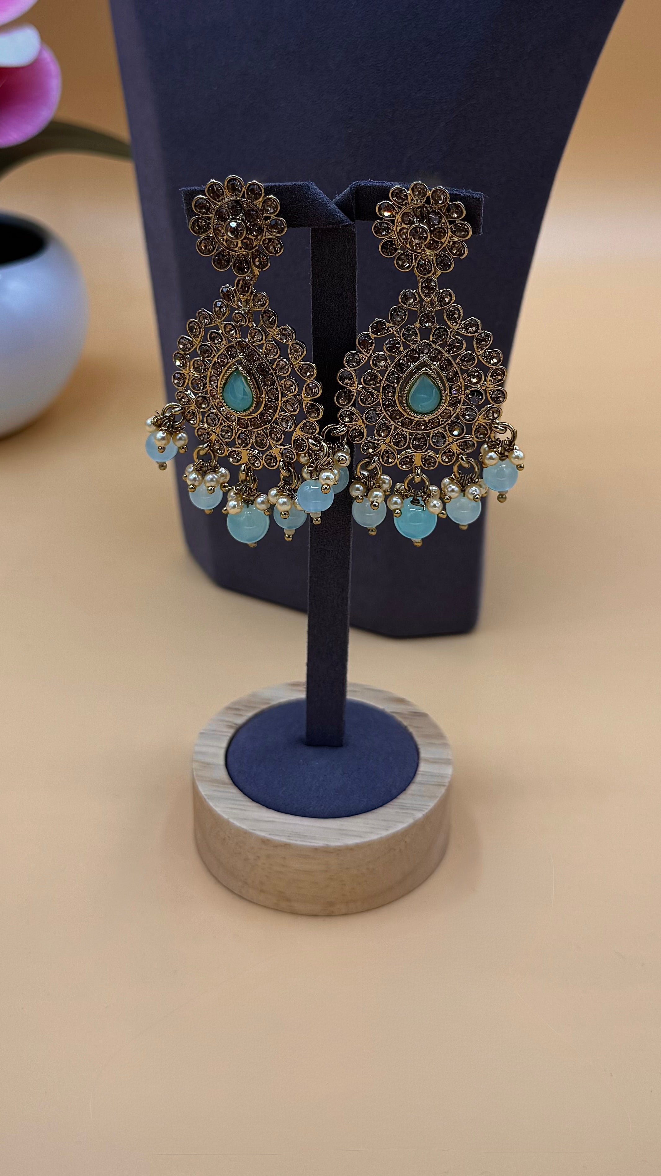 Aqua Necklace Set – Sky Blue