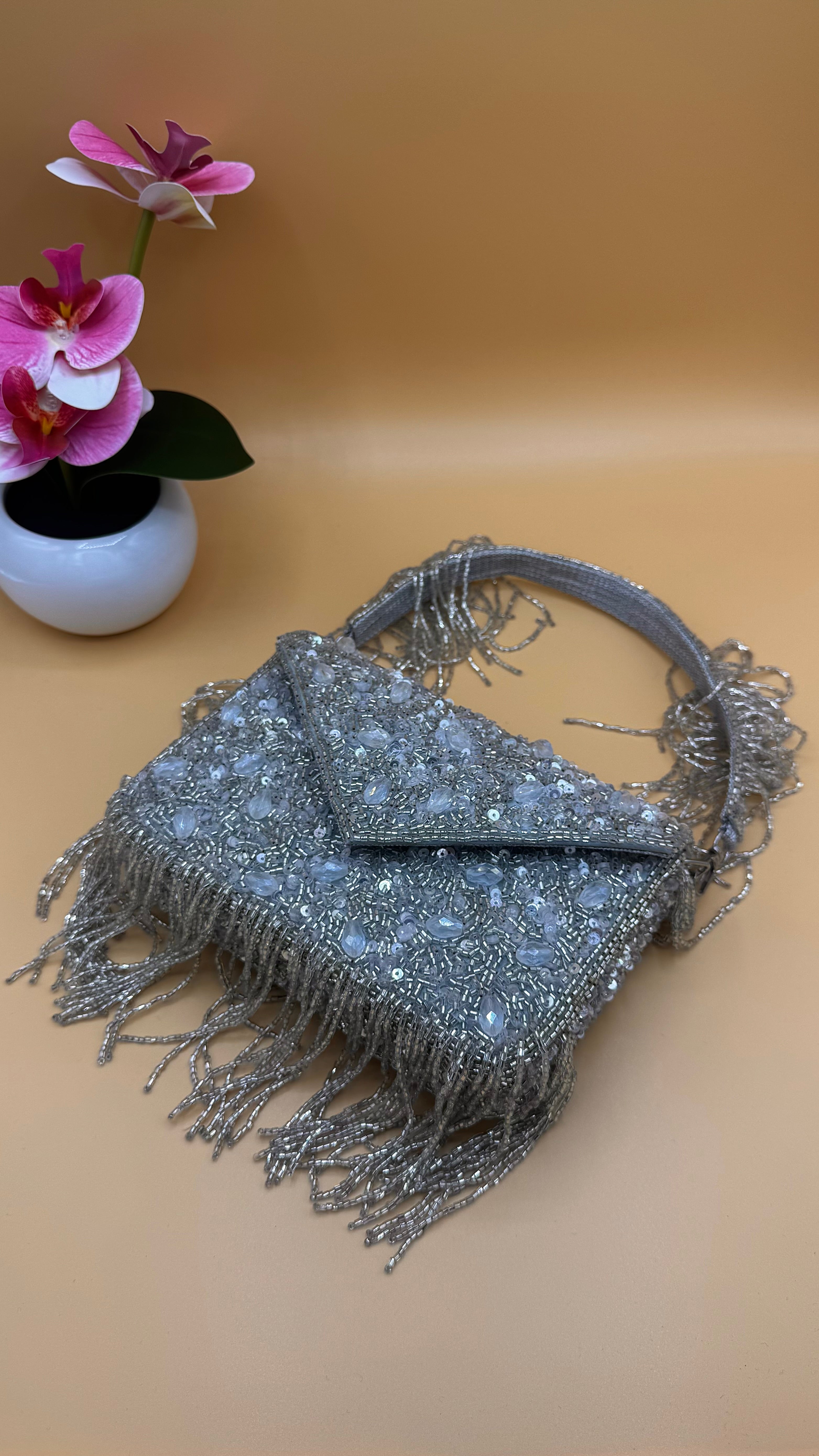 Mehfil Bag – Grey Silver