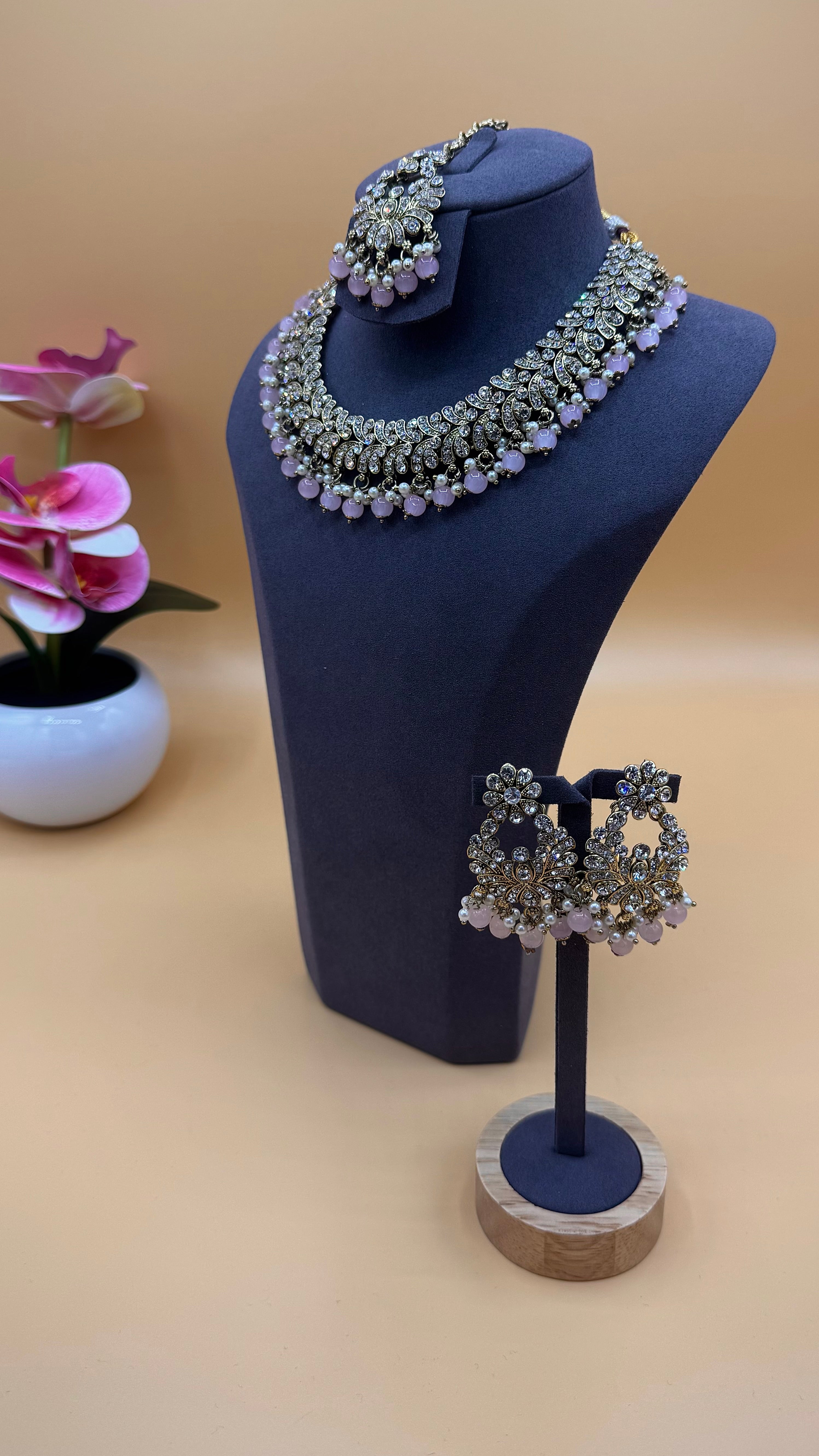 Infinity Necklace Set – Lilac