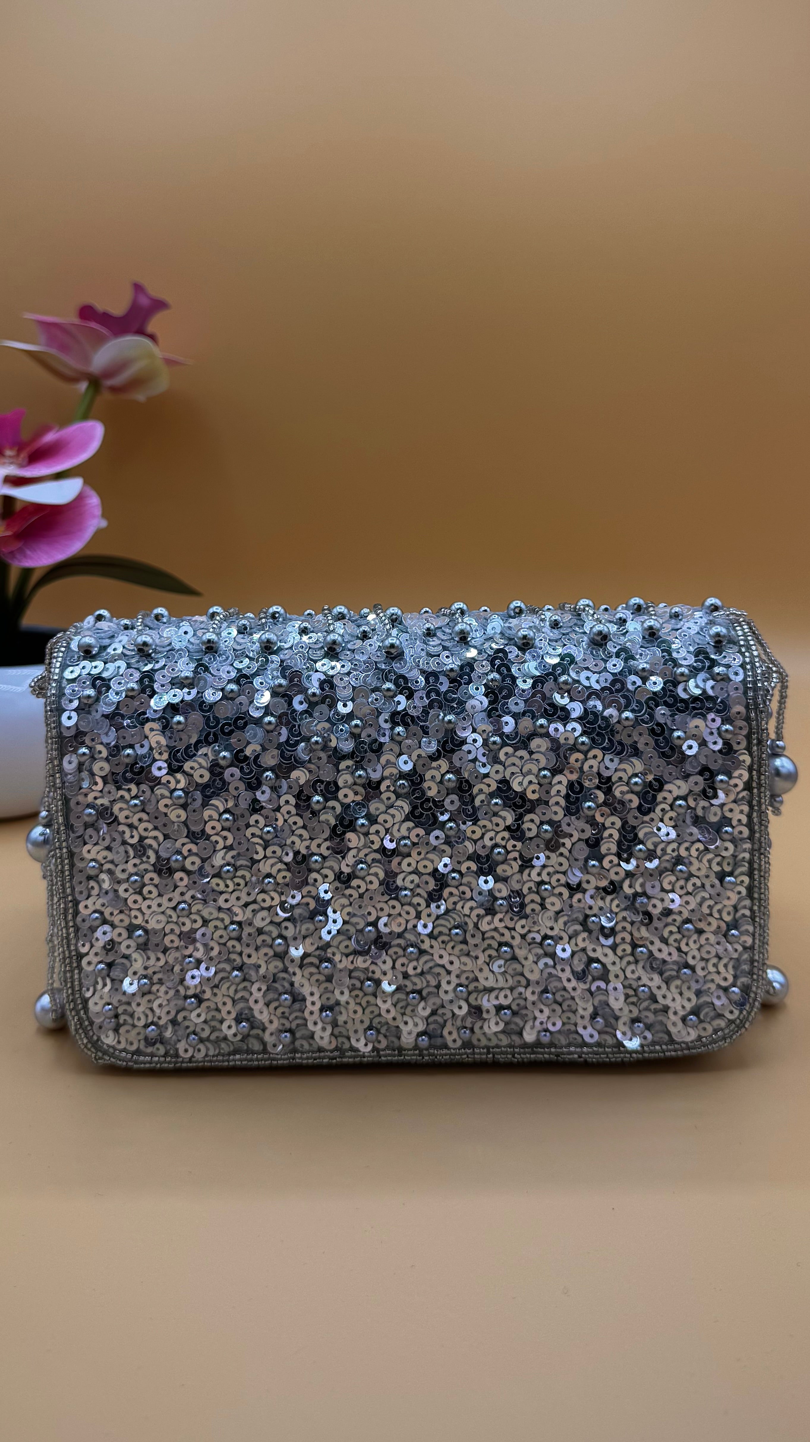 Zarin Bag – Metallic Silver