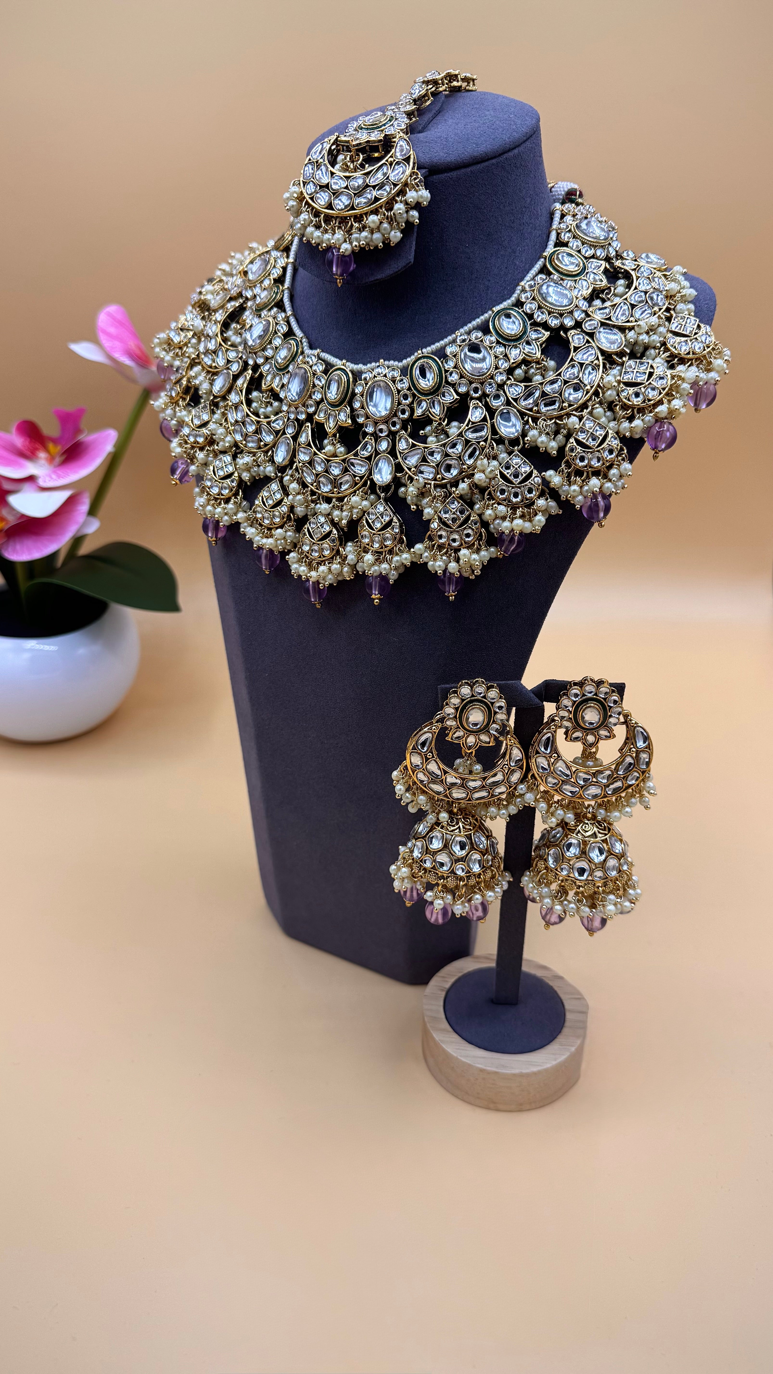 Champagne Gold Necklace Set