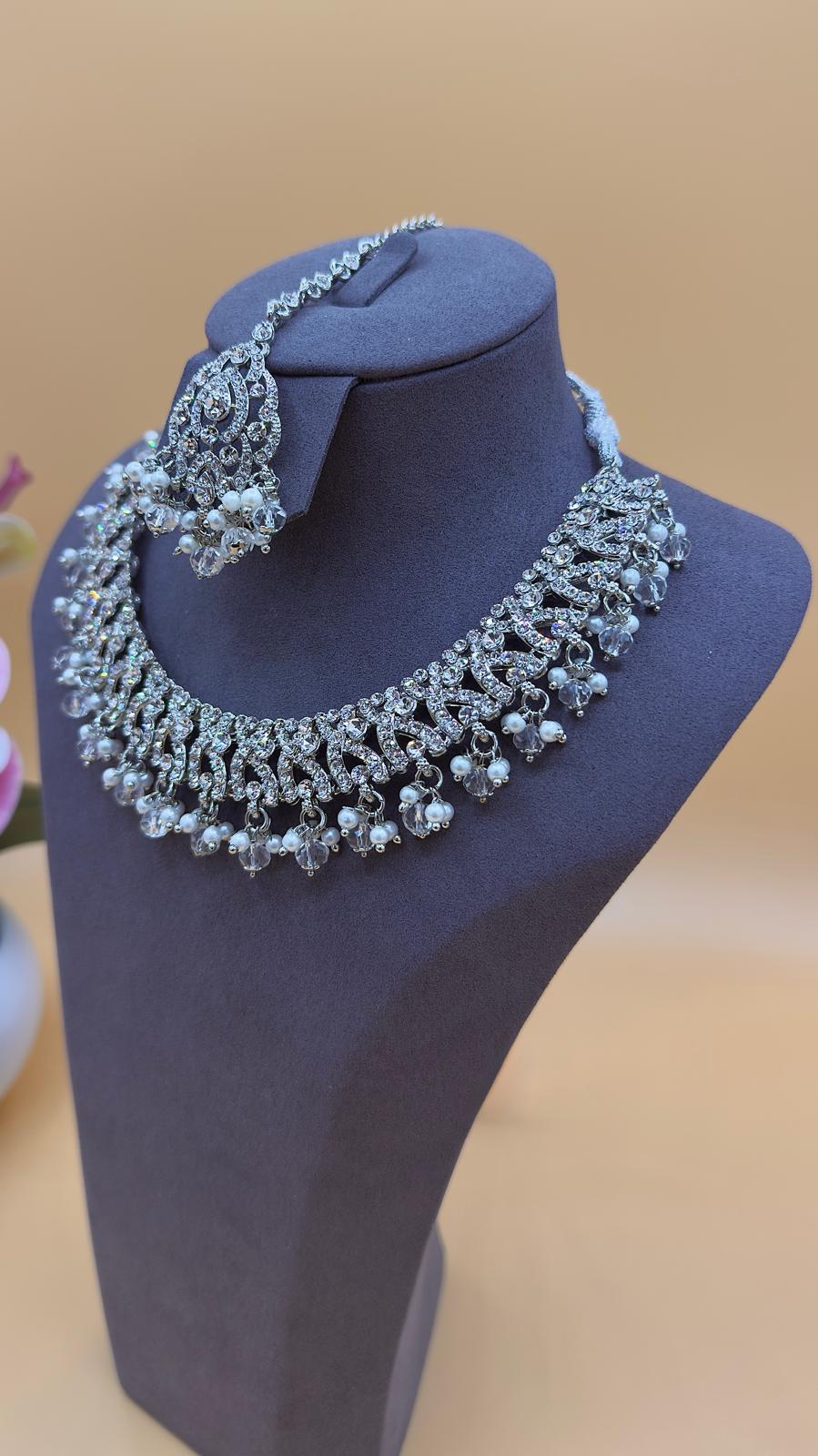 Eterna Necklace Set – Silver