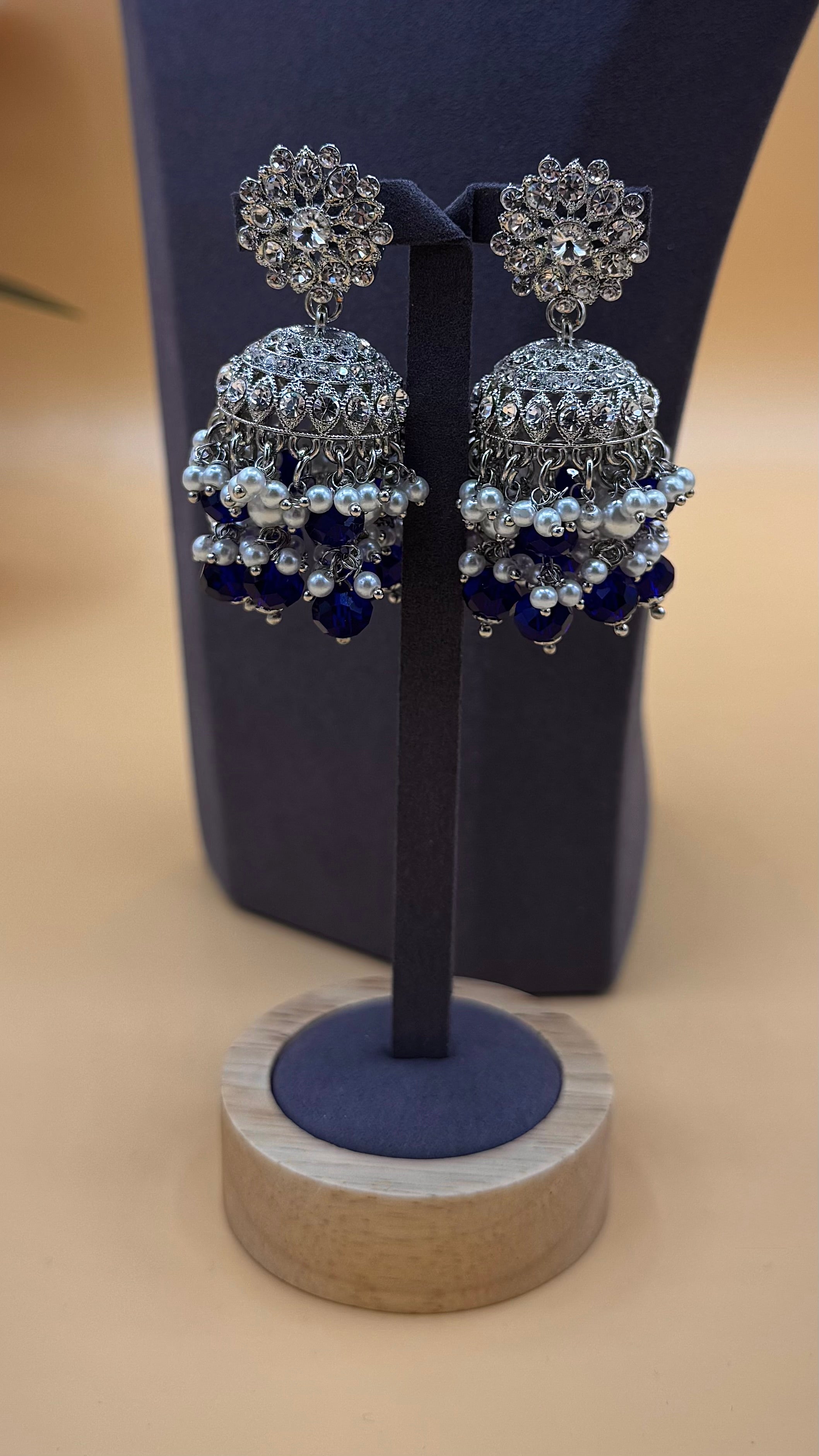 Midnight Royale Choker Set – Navy Blue