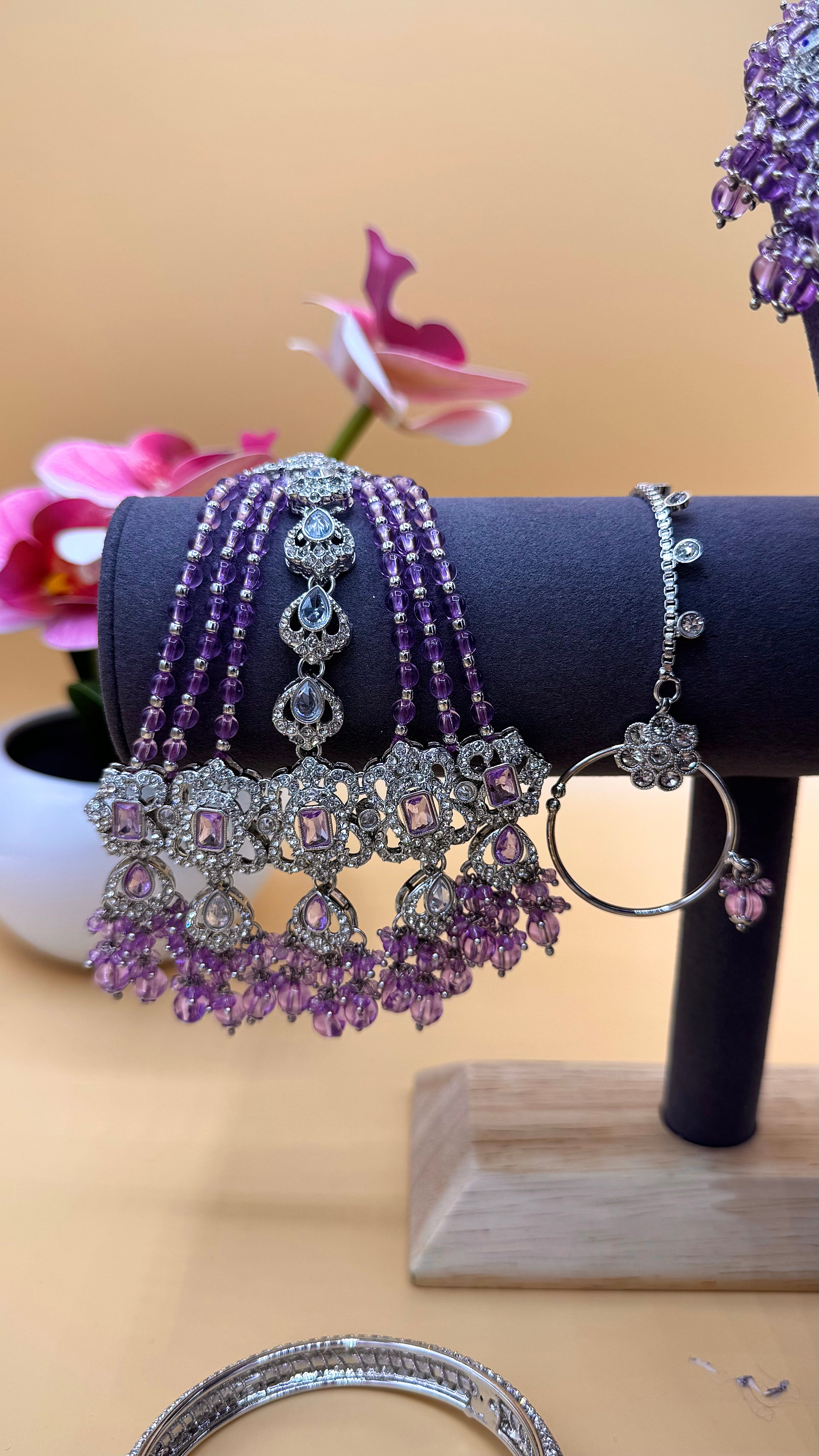 Amethyst Royale Bridal Choker Set