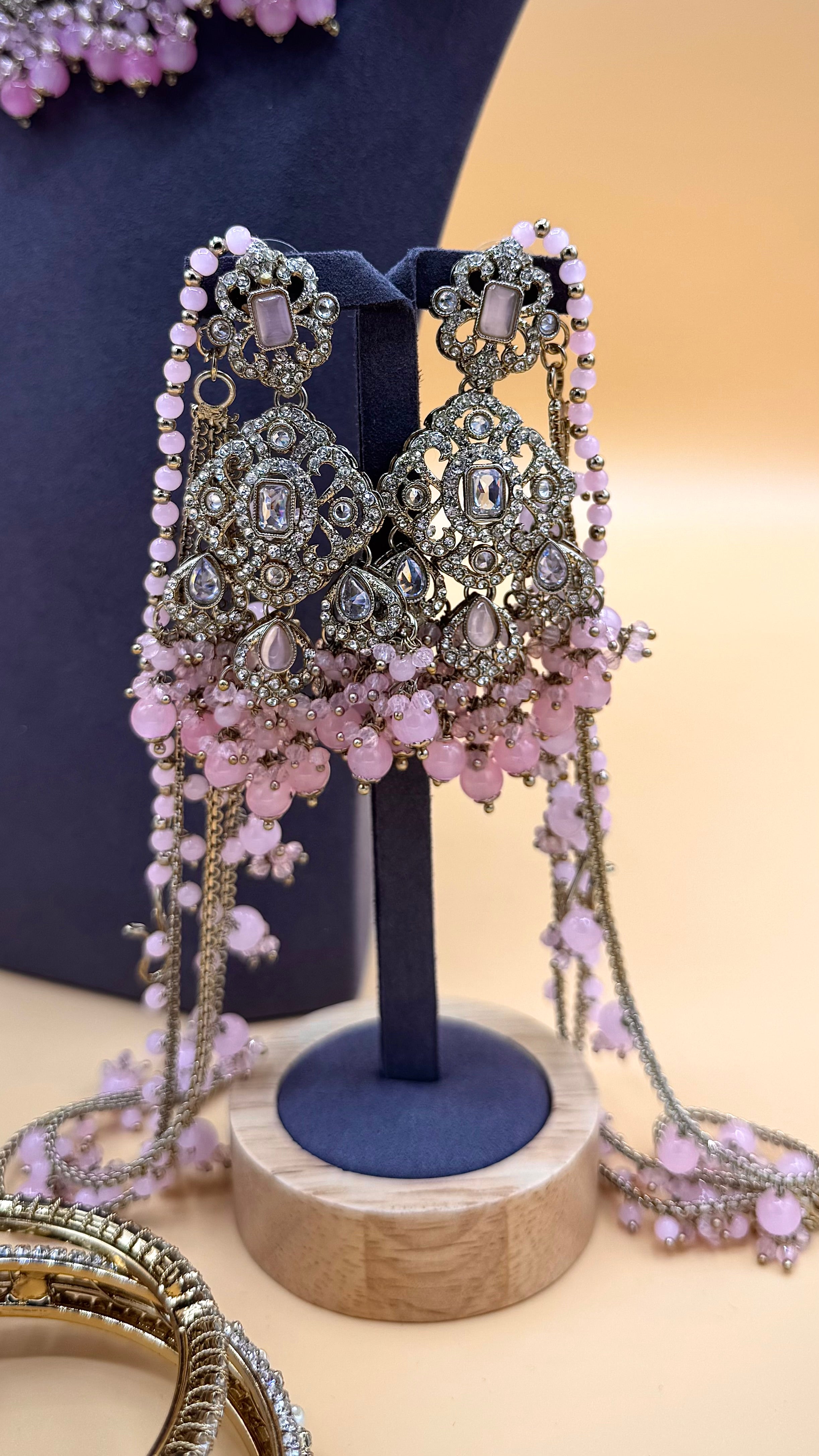 Blush Radiance Bridal Choker Set