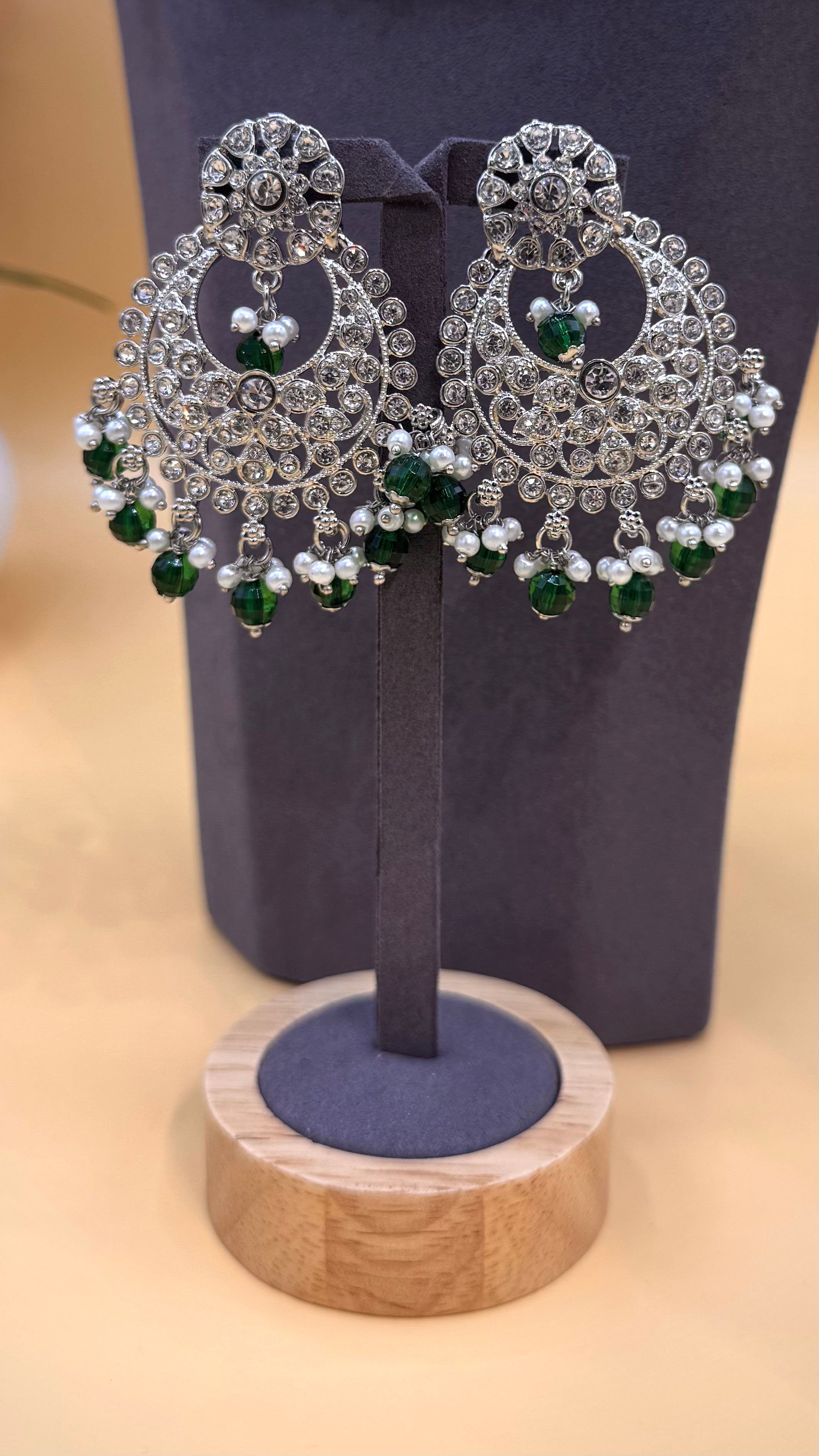 Emerald Sultana Bridal Necklace Set