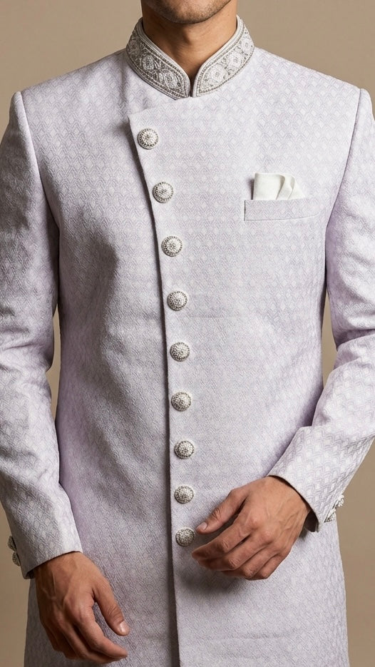 Soft Pink Luxe Sherwani Set